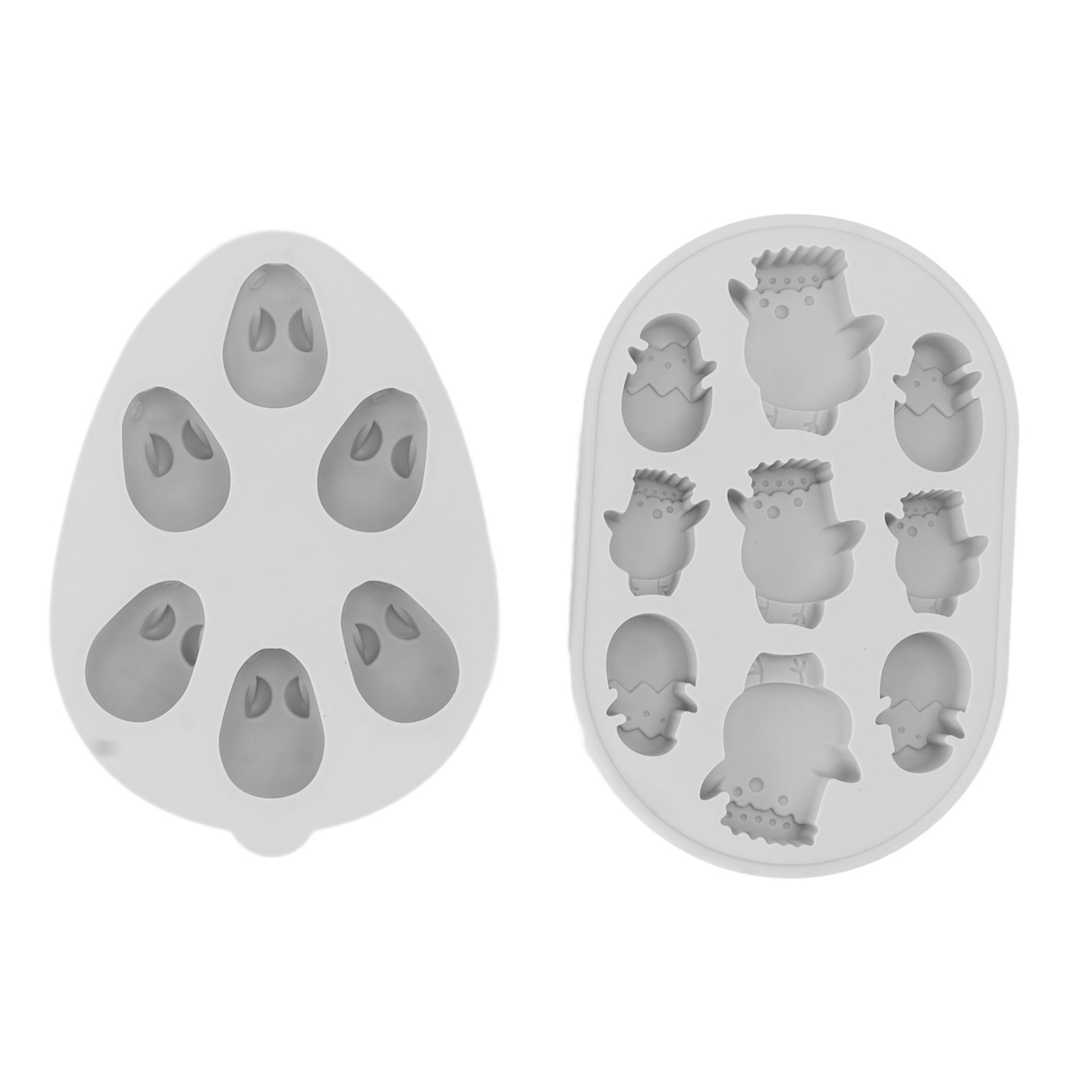 2-teilige Silikon-schokoladenform Mit Hasen- Und Kükenmotiv, Kuchen- Und Dessertform, Lebensmittelecht, Einfaches Herauslösen Von Eiswürfeln Und Schokolade