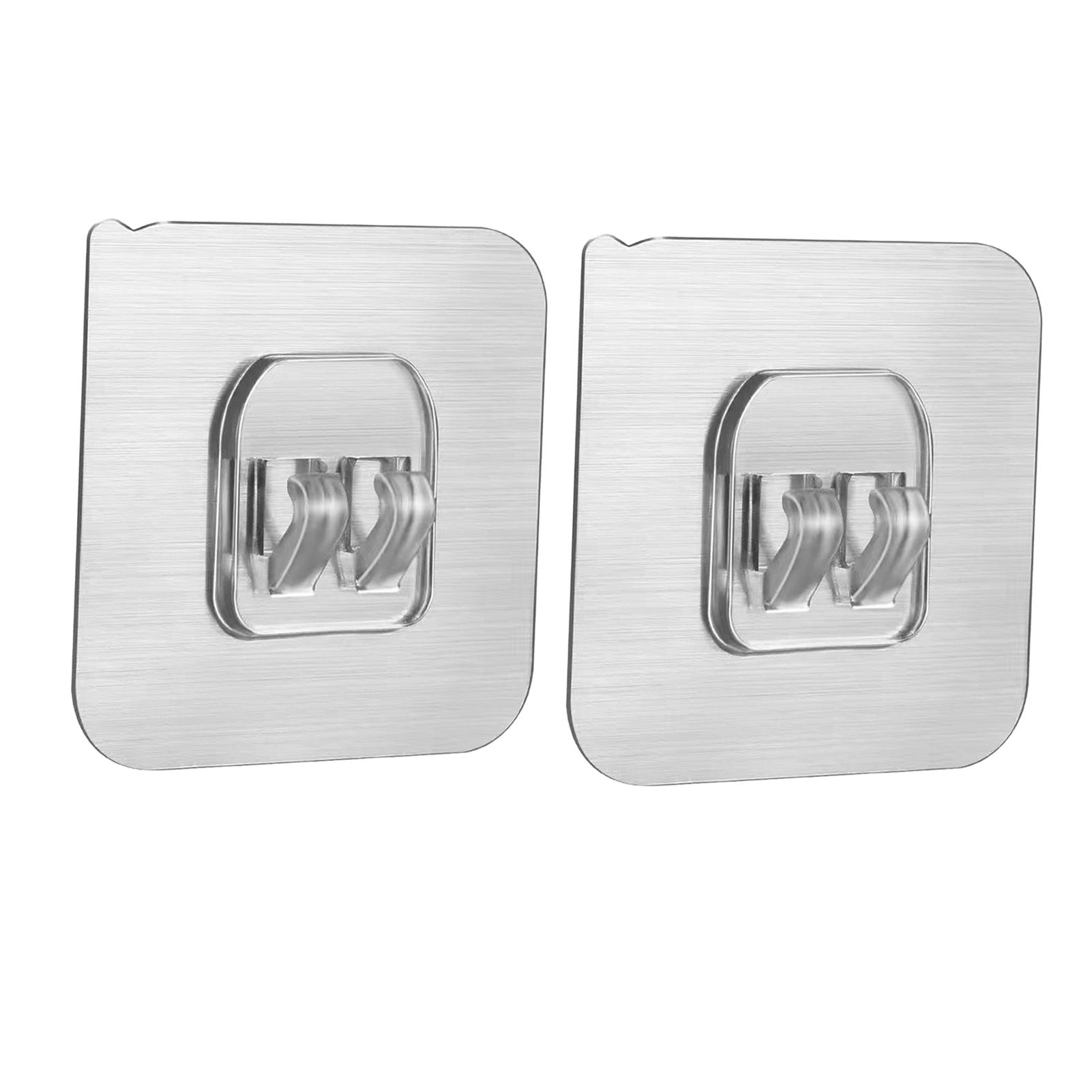 Set Mit 2 Transparenten Klebehaken, Kein Bohren Erforderlich, Multifunktional, Robust, Für Wände, Badezimmer, Küche, Büro, Zuhause.