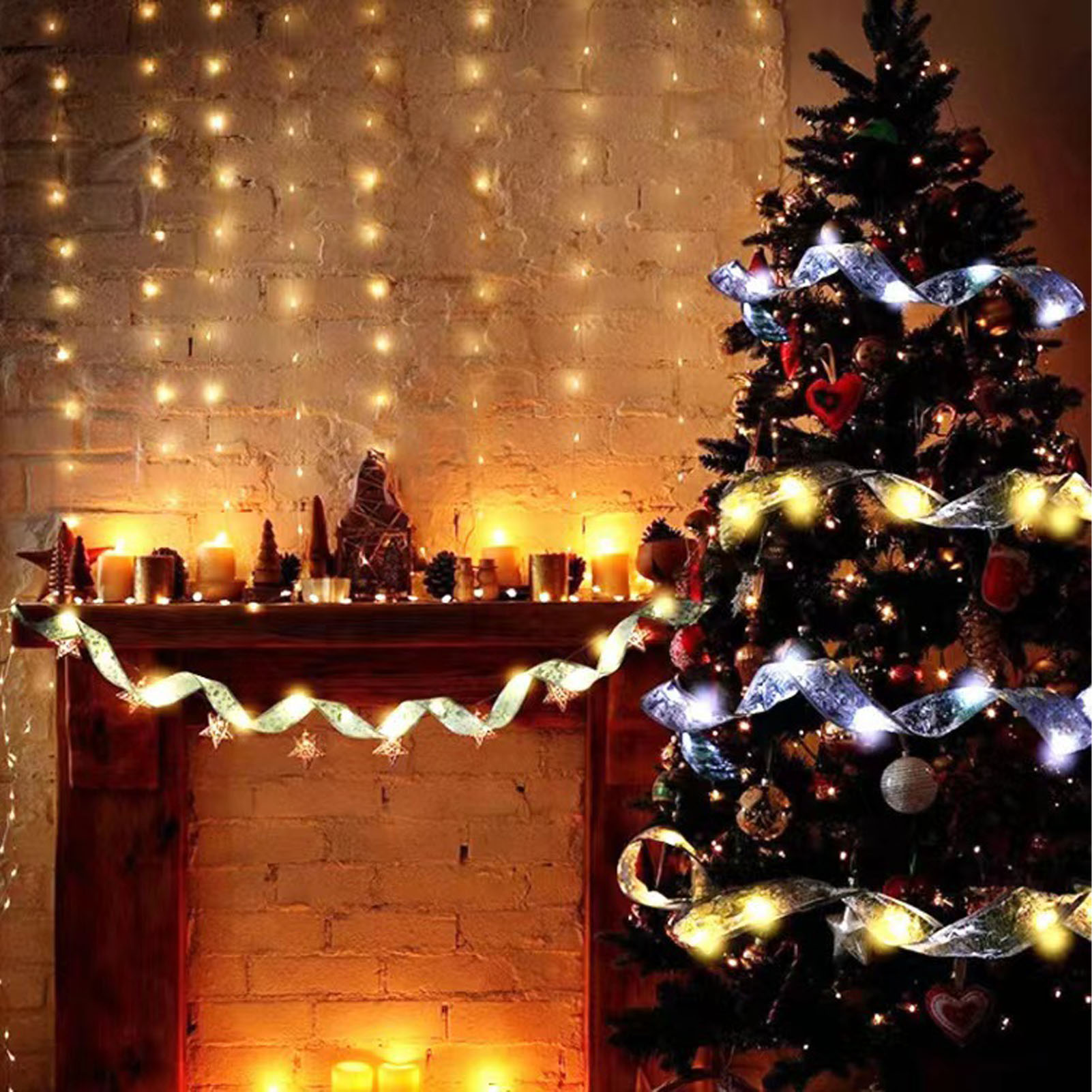 Cm X 5 M Led-weihnachtsbeleuchtung, Hohe Helligkeit, Doppelt Vergoldet, Festliche Lichterkette, Farbenfrohe Lichter Zur Dekoration