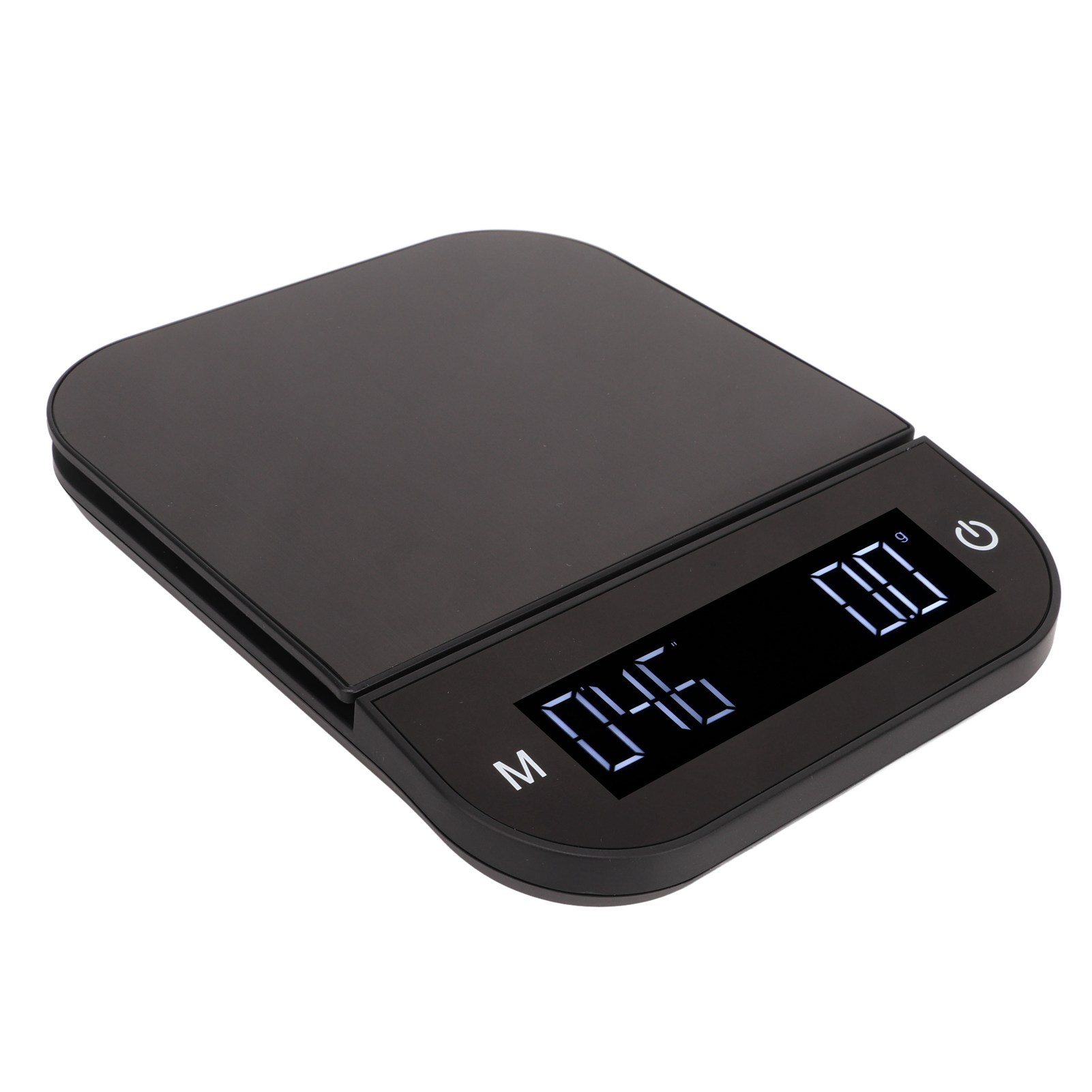 Elektrische Küchenwaage 5 Kg/0,1 G, Wiegefunktion, Timer, Wasserdicht, Flache Plattform, Englische Version, Für Kaffee Und Lebensmittel, Pc