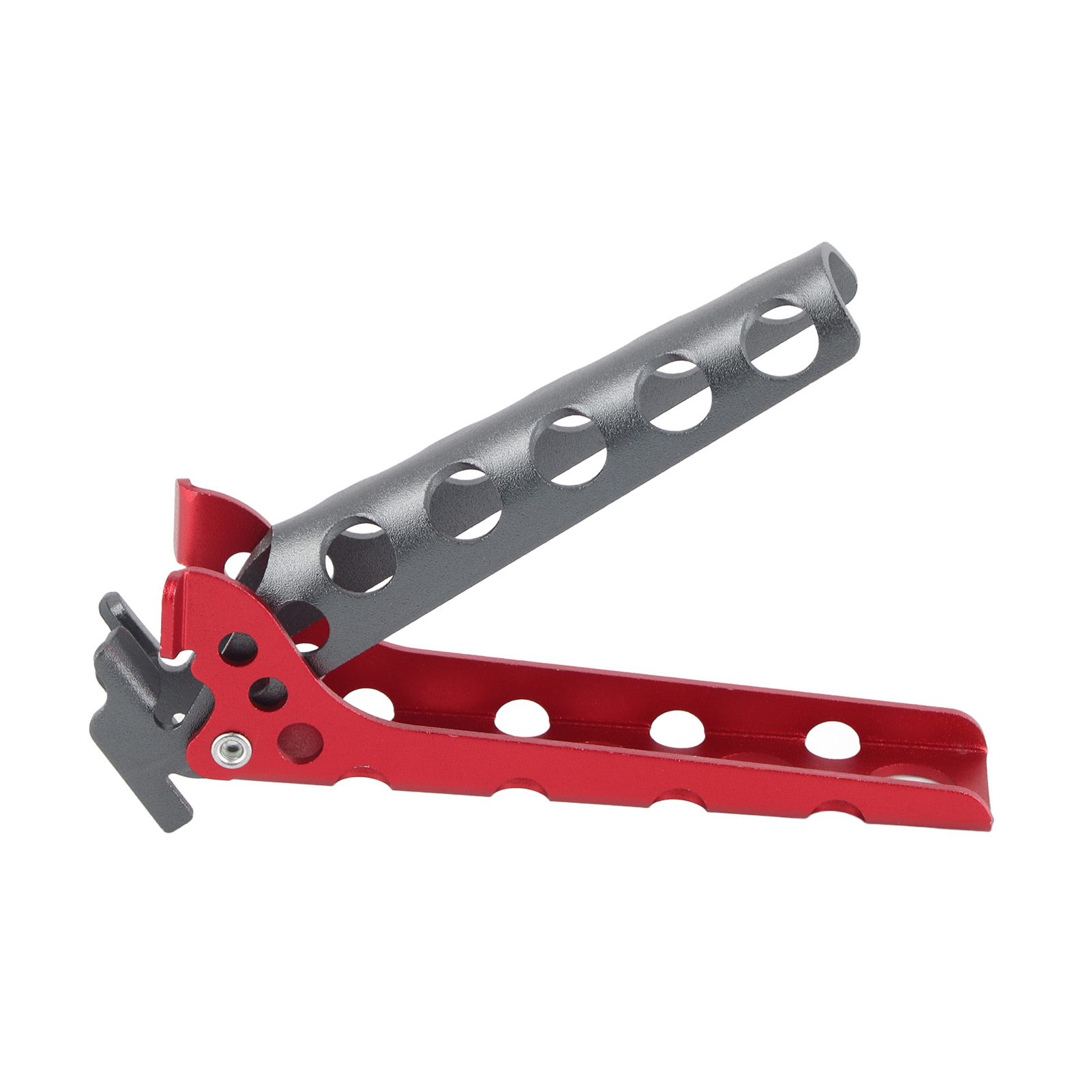 Topf- Und Schüsselzange Aus Aluminiumlegierung, Hitzebeständig, Tragbar, Ideal Zum Kochen Und Campen, Schwarz Und Rot