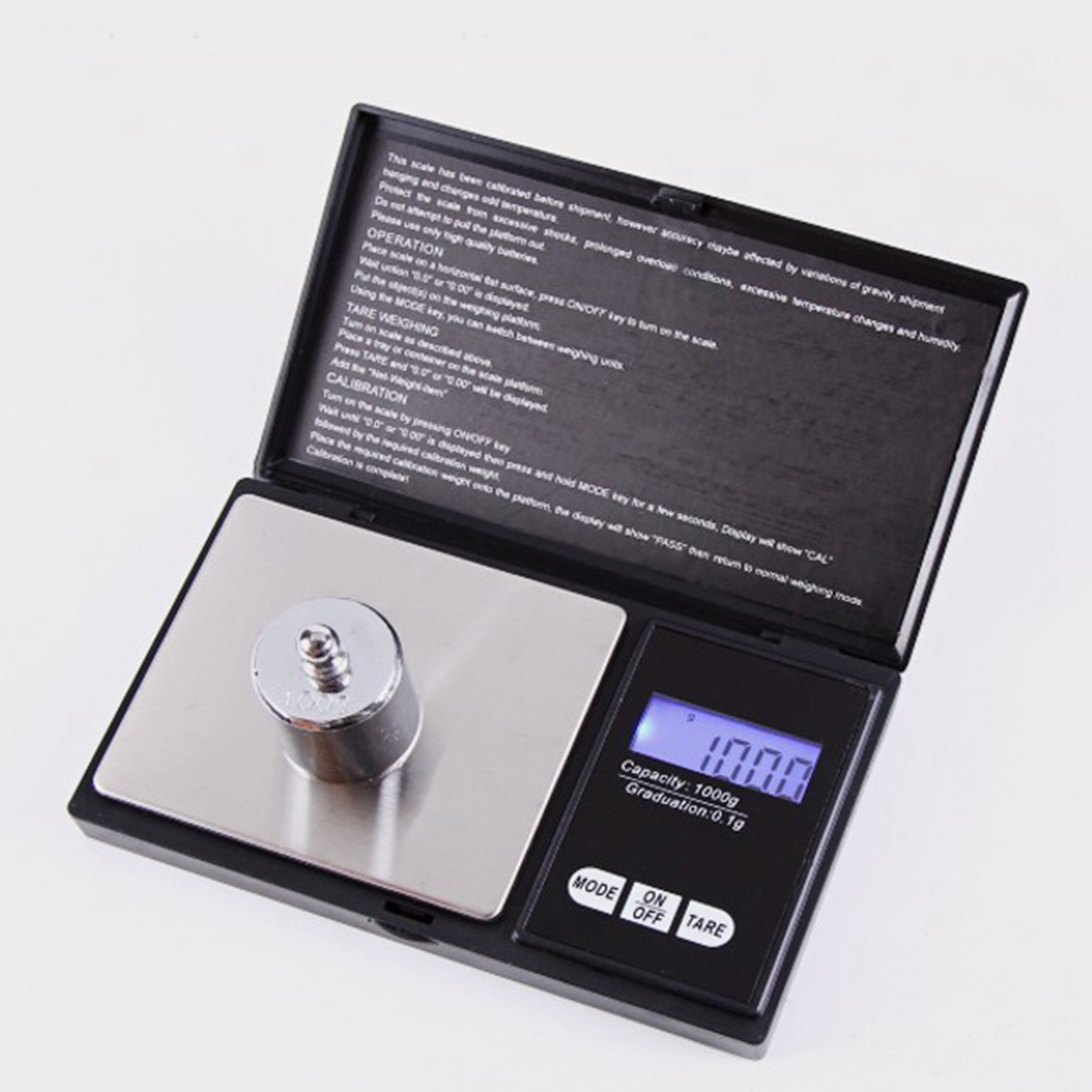 Präzise Digitale Küchenwaage Mit Led-hintergrundbeleuchtung (1000 G/0,1 G) Für Lebensmittel Und Schmuck