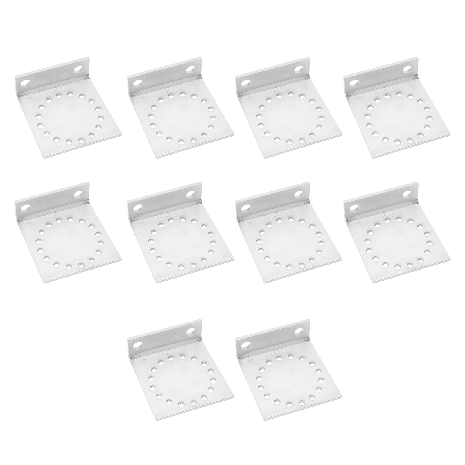 10-teiliges Set Aluminium-verstärkungswinkel, Verstärkte Eckstützen Für Elektronische Zäune, Befestigungszubehör