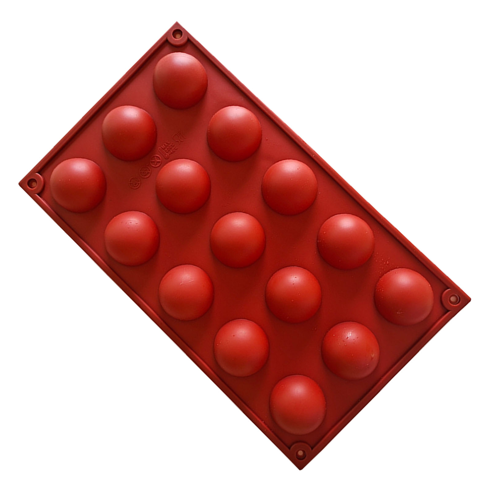 Silikonform Mit 15 Mulden In Halbkugelform Für Kuchen, Schokolade Und Mousse