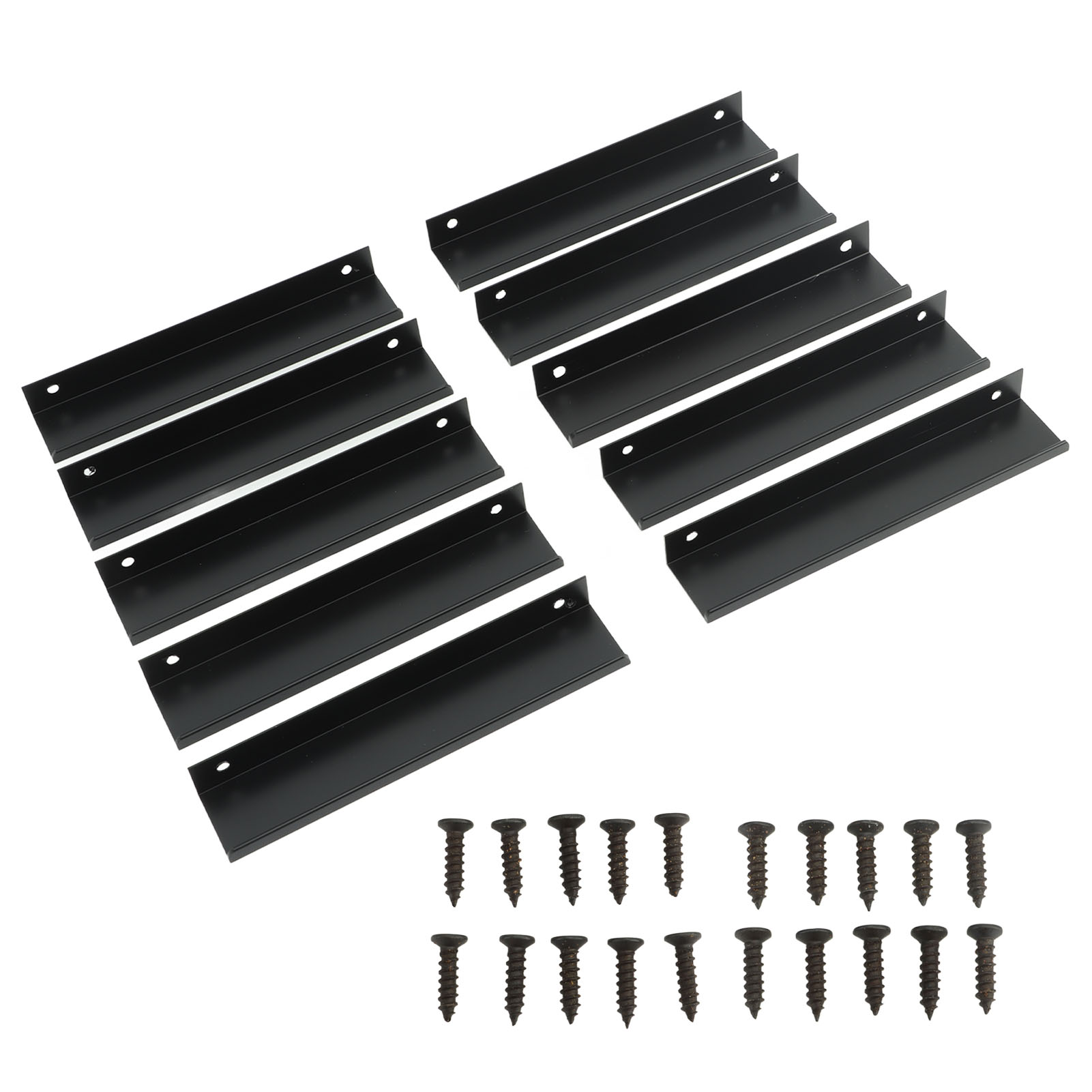 Verdeckter Aluminium-schrankgriff, G-förmig, 10er-pack, Schiebetürgriff, Eingelassener Griff Für Küche Und Möbel