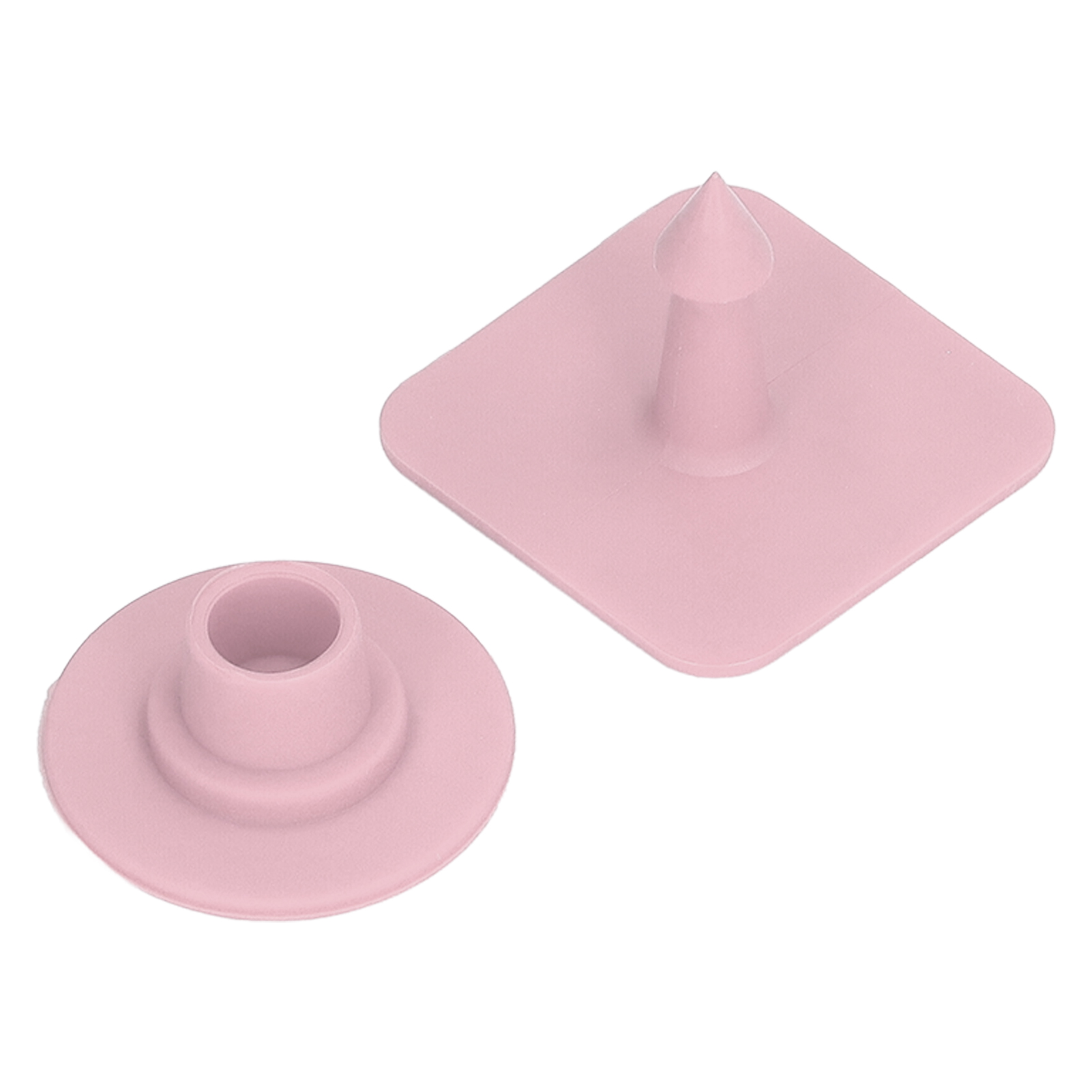 100 Leere Quadratische Ohrmarken Zur Kennzeichnung Von Rindern Und Schweinen, Rosa