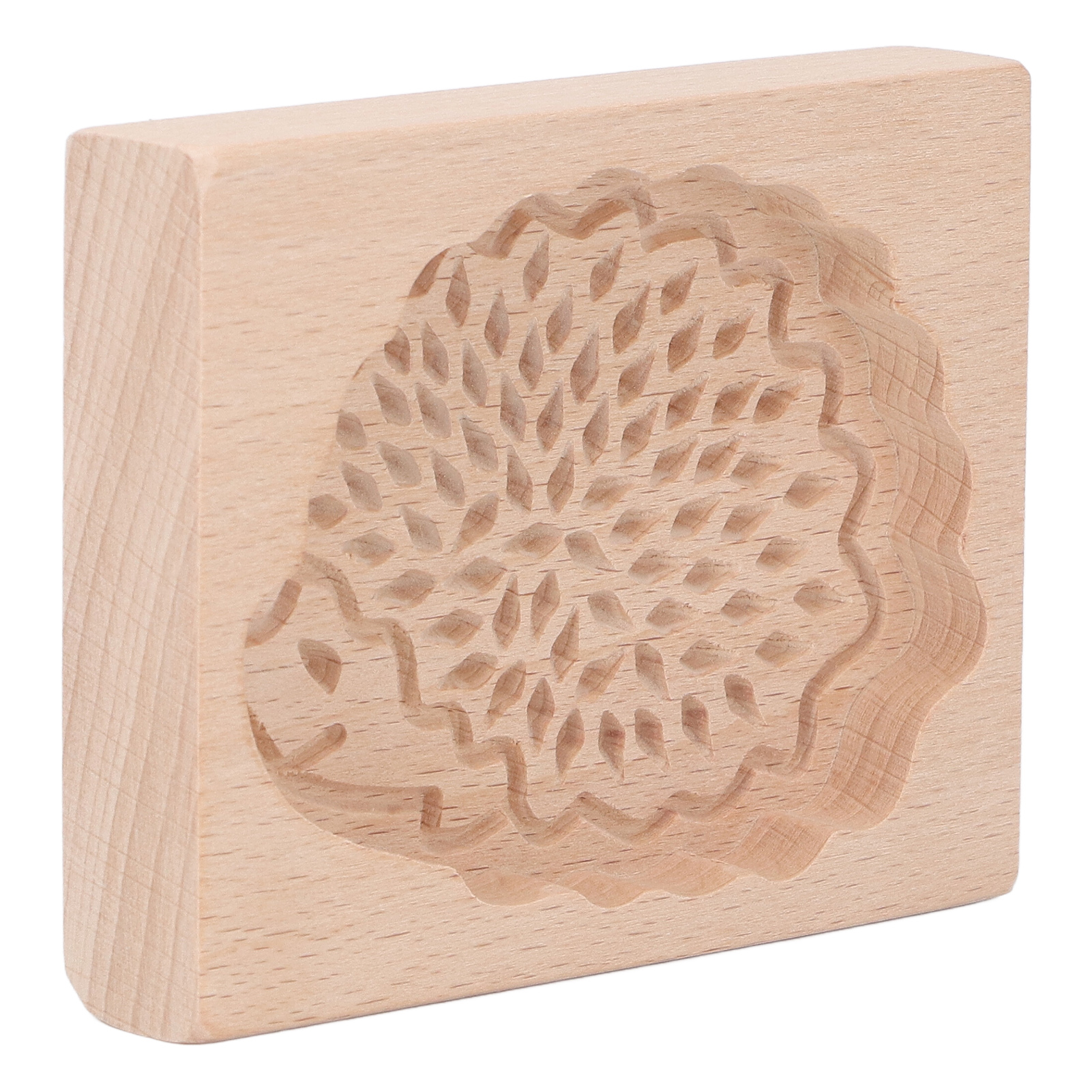 Igel-keksform Aus Holz, Niedliche Andrückplatte, Leicht Zu Lösen, Glatte Oberfläche, Farbenfroh Und Süß
