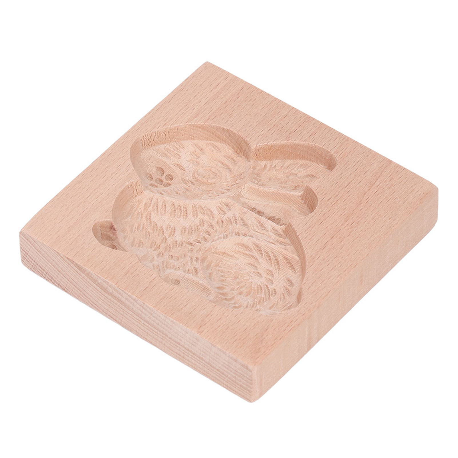 Ausstechform Aus Buchenholz, Stempel Für Gebäckpresse, Wiederverwendbar Und Abwaschbar, Hasenmotiv, Zum Kochen Und Backen