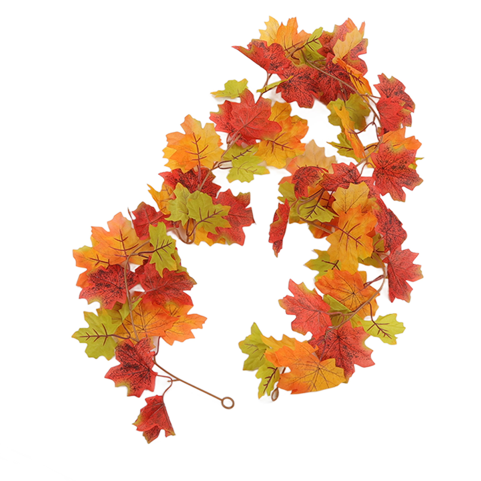 Ahorn-herbstlaubgirlande, Farbenfrohe Künstliche Ranke Für Die Thanksgiving-dekoration