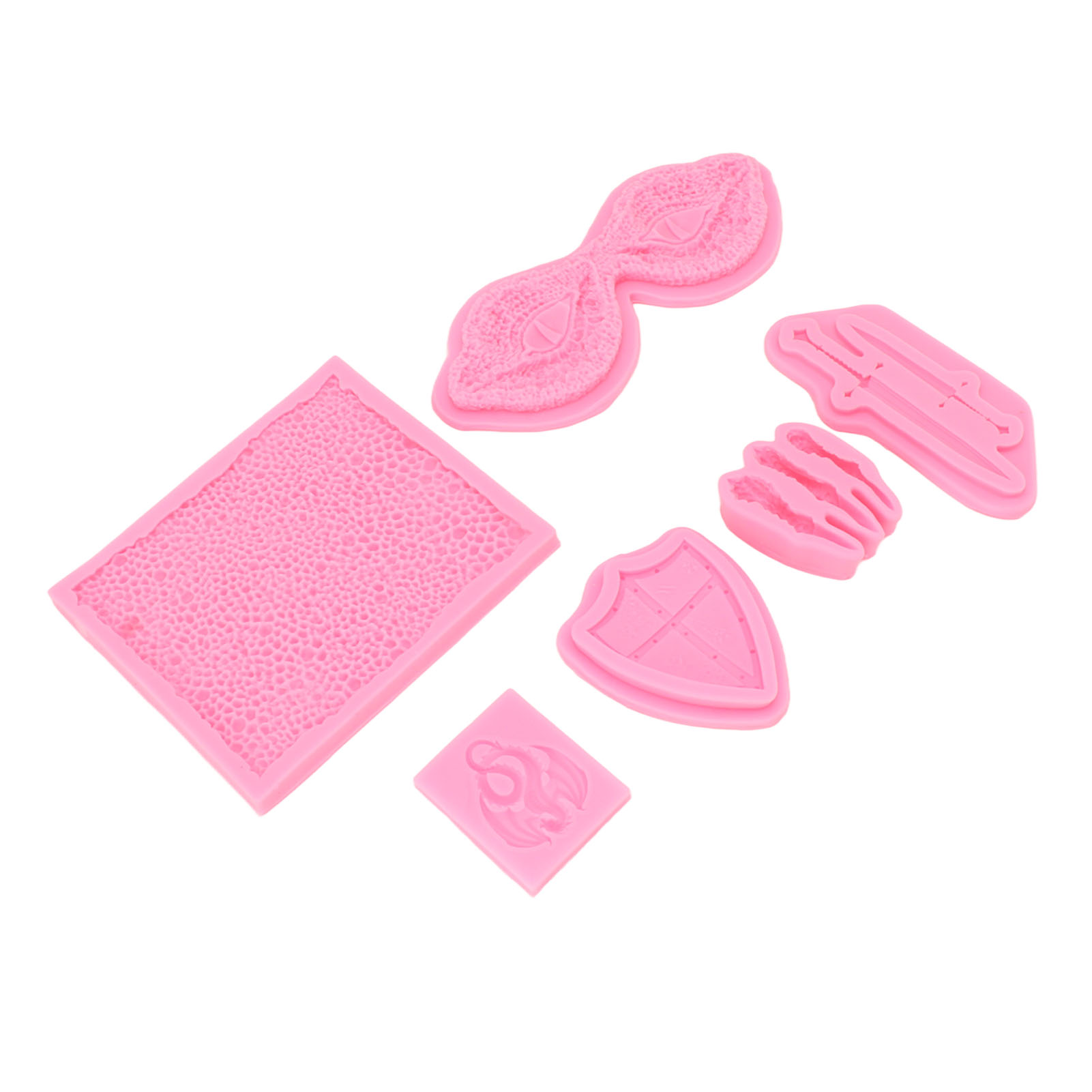 Flexible Silikon-kuchenform Zum Backen, Für Schokolade, Modelliermasse Und Diy-seife – 6er-set, Dekorativ Und Flexibel