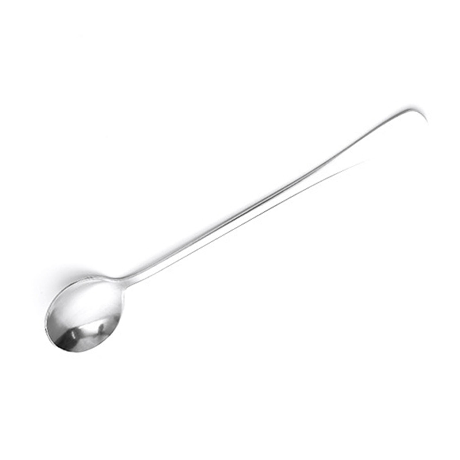 Elegante, Multifunktionale Edelstahl-löffel Mit Langem Griff Für Kaffee, Tee Und Desserts, 3er-set, Runder Kopf