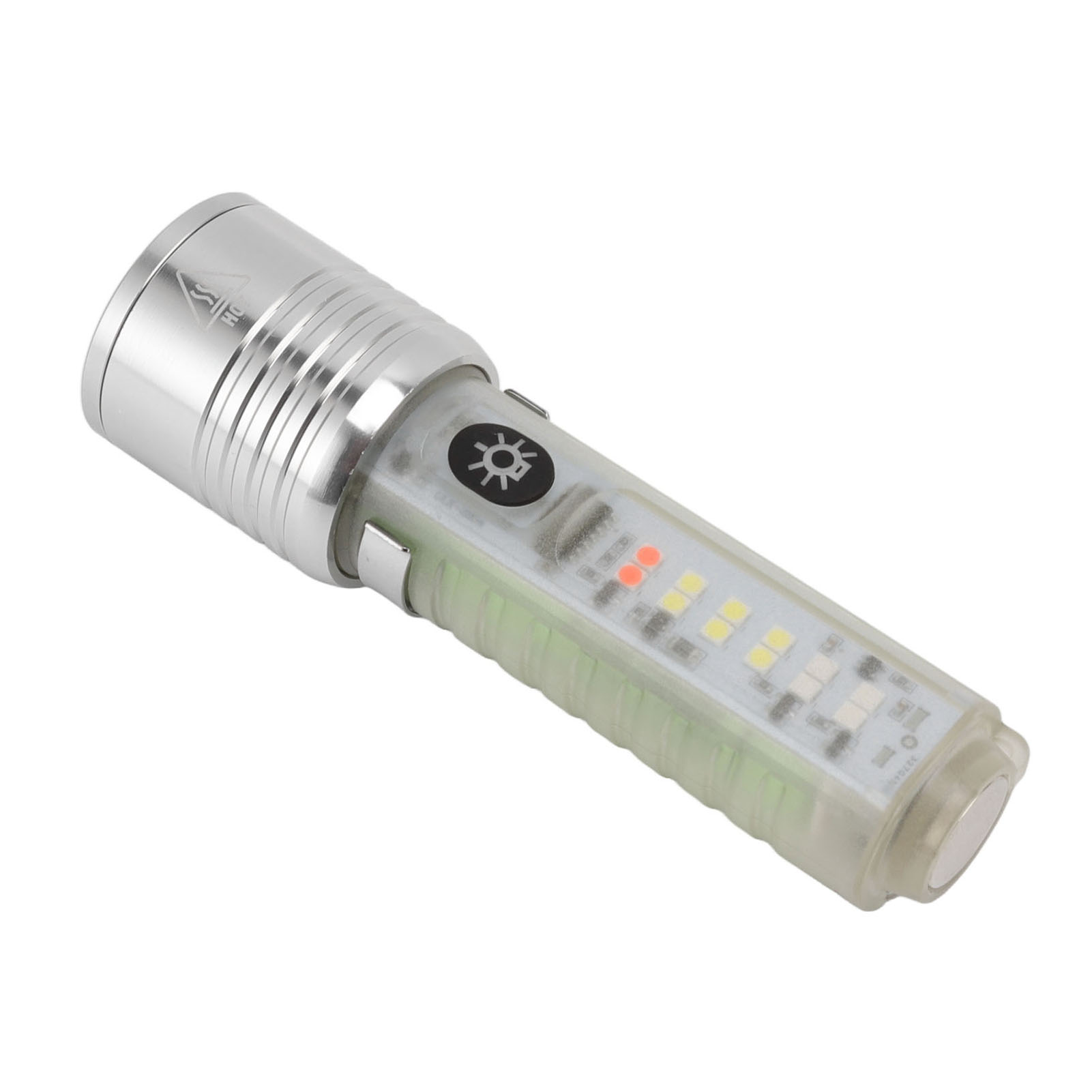 Wiederaufladbare Led-taschenlampe Mit 8 Modi, Usb-anschluss, Ultrahell, Mini-uv-magnet, Für Outdoor-aktivitäten Und Notfälle