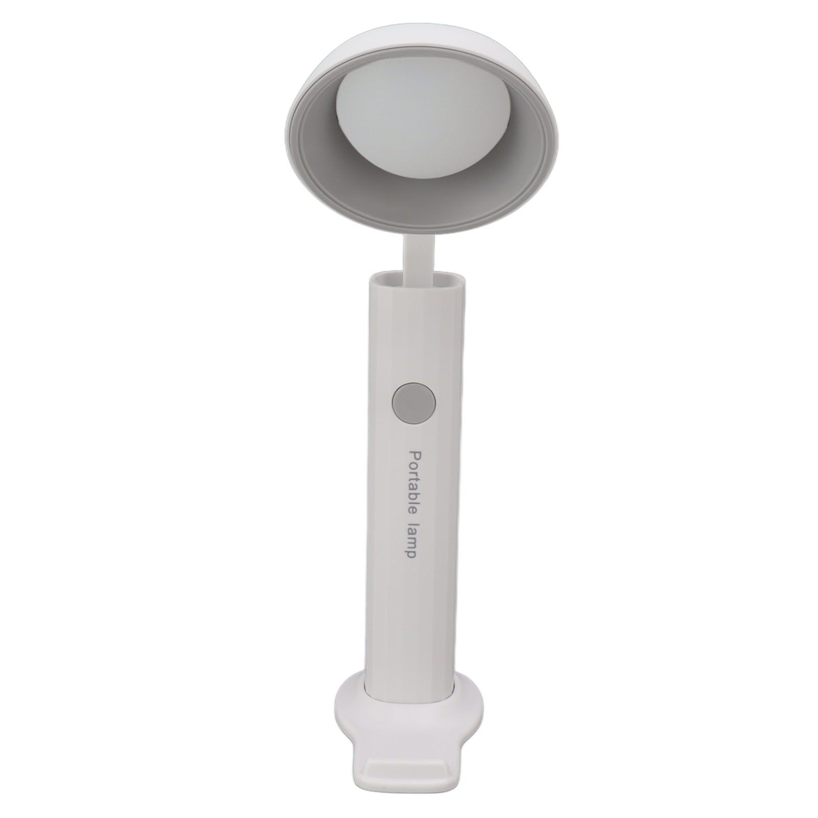 Faltbare Led-schreibtischlampe, Magnetische Usb-taschenlampe, Tragbar, Für Studenten, 3 Farbtemperaturen, Runder Ständer, Hellgrau