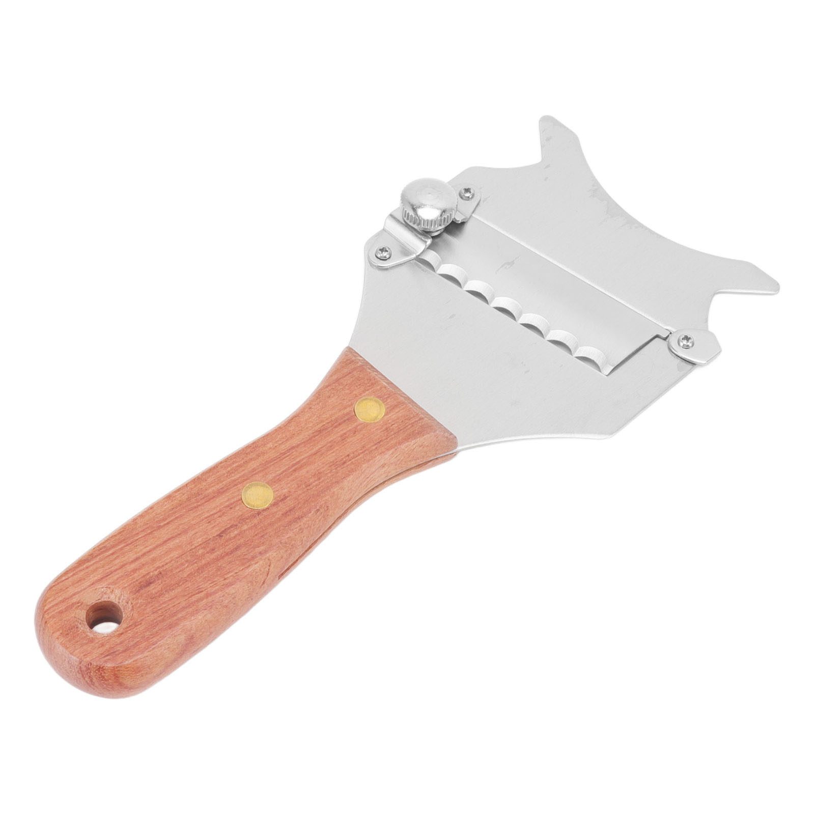 Trüffelreibe, Wellenklinge, Holzgriff, Edelstahl, Käse- Und Schokoladenmesser