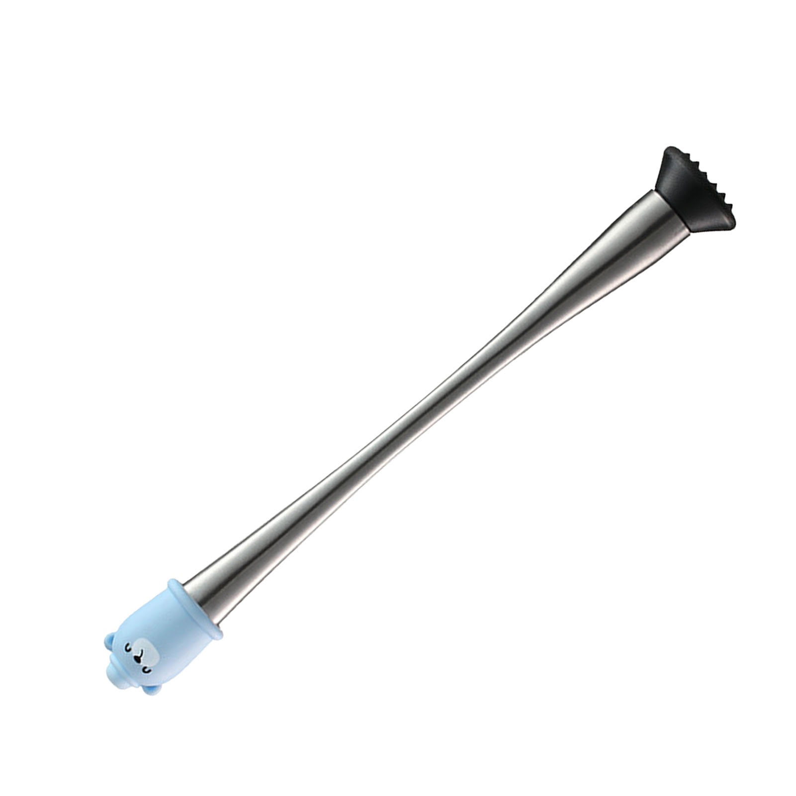 Professioneller Cocktailstößel Aus Edelstahl, Komfortabler, Ergonomischer Griff, Einfach Zu Bedienen, Für Die Bar, Blau, 30 Cm / 11,8 Zoll