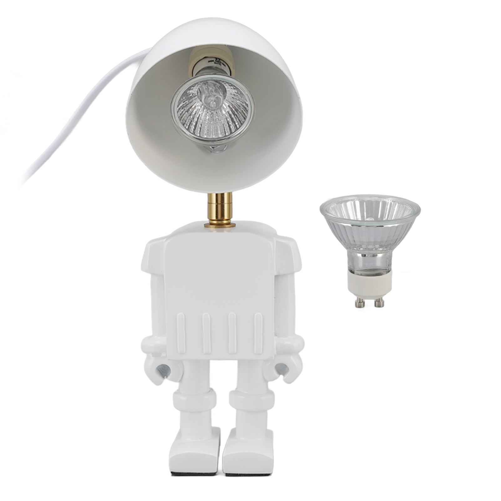 Tischleuchte Mit Schmelzenden Kerzen, Roboterdesign, Dimmschalter, Gu10 35w Warmweiße Glühbirne, 220-240v Eu-stecker, Für Duftkerzengläser
