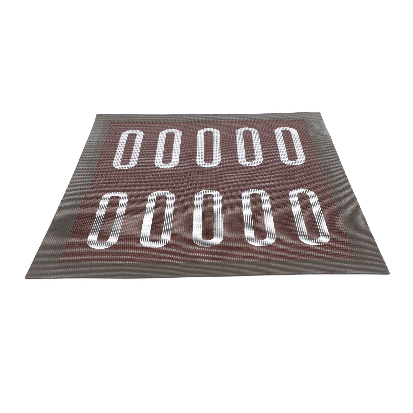 Hohle, Schwarze, Hitzebeständige, Antihaftbeschichtete Und Wiederverwendbare Backmatte Aus Fiberglas Für Brot, Ovale Form
