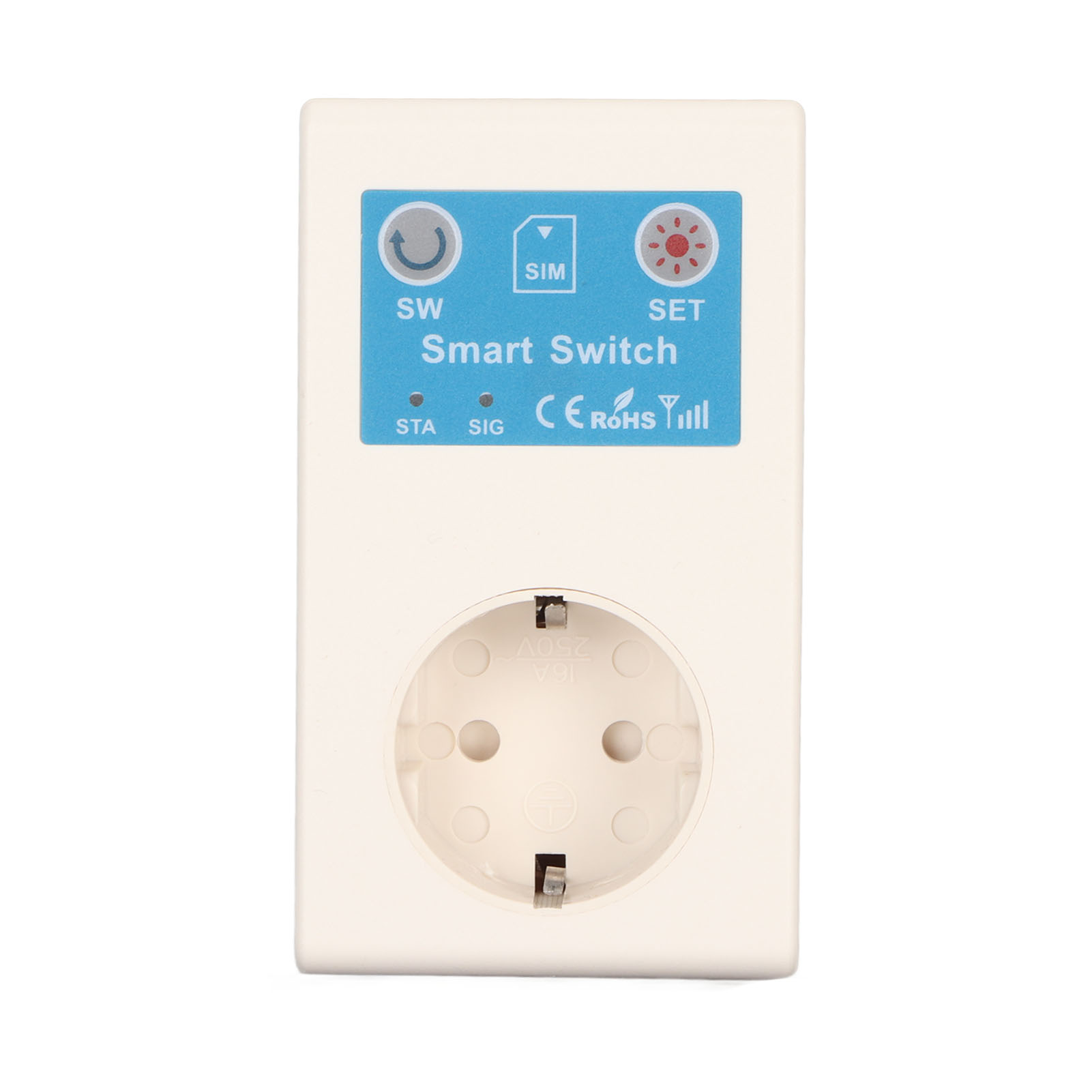 Intelligente Vernetzte Steckdose Mit Sms-fernsteuerung Über Mobiltelefon, Fernschalter, Stromausfallwarnung, Eu-stecker 110-250v, Fernsteuerung Per Sms, Kompatibel Mit Hausautomation.