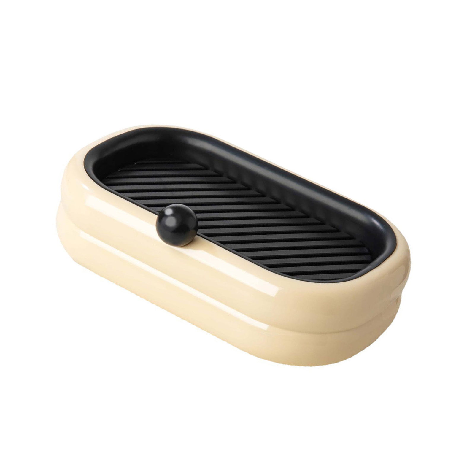 Wandseifenschale Mit Abtropffläche, Beige, Für Badezimmer, Selbstklebender Seifenhalter, Praktisch Und Mit Abtropffläche, Einfach Zu Montieren