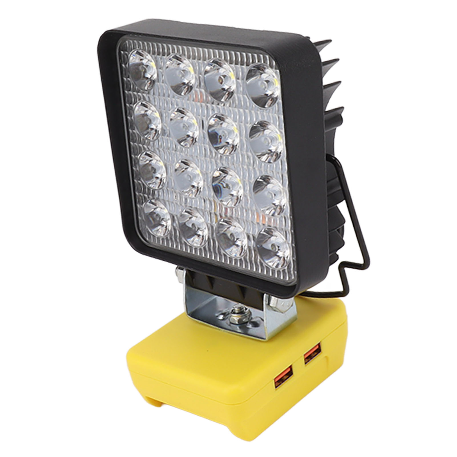 Tragbare 20-watt-arbeitsleuchte, 16 Drehbare Leds, Kabellos Wiederaufladbar, Außenbeleuchtung Für Camping, Wandern, Heimwerken, Verstellbarer Kopf, Leichtes Gewicht.