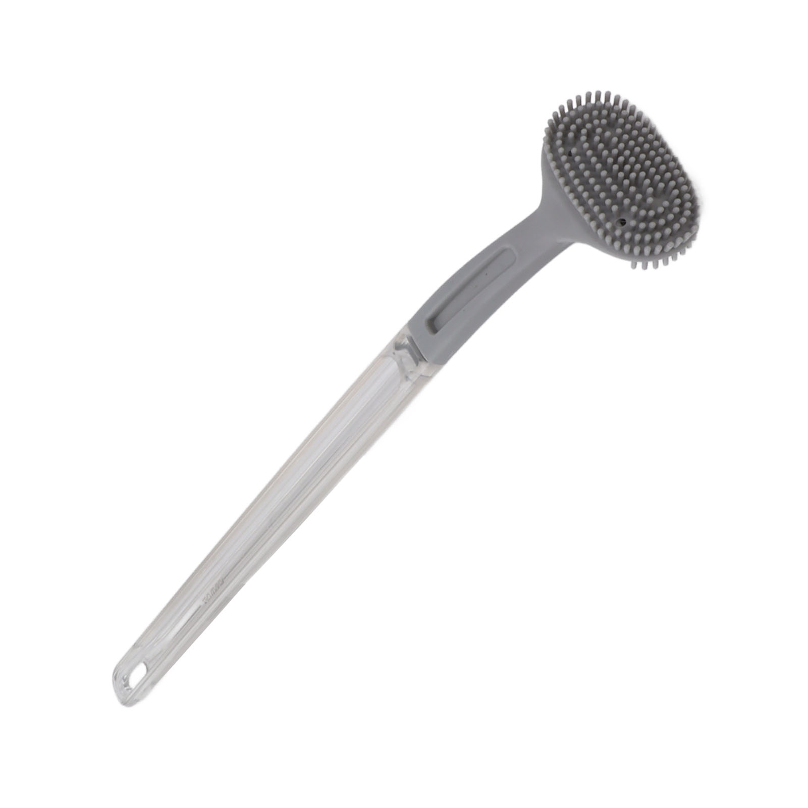 Toilettenbürste Mit Weichen Borsten, Langem, Gebogenem Kunststoffgriff, Badezimmerreinigungswerkzeug, Ergonomischer Schrubber.