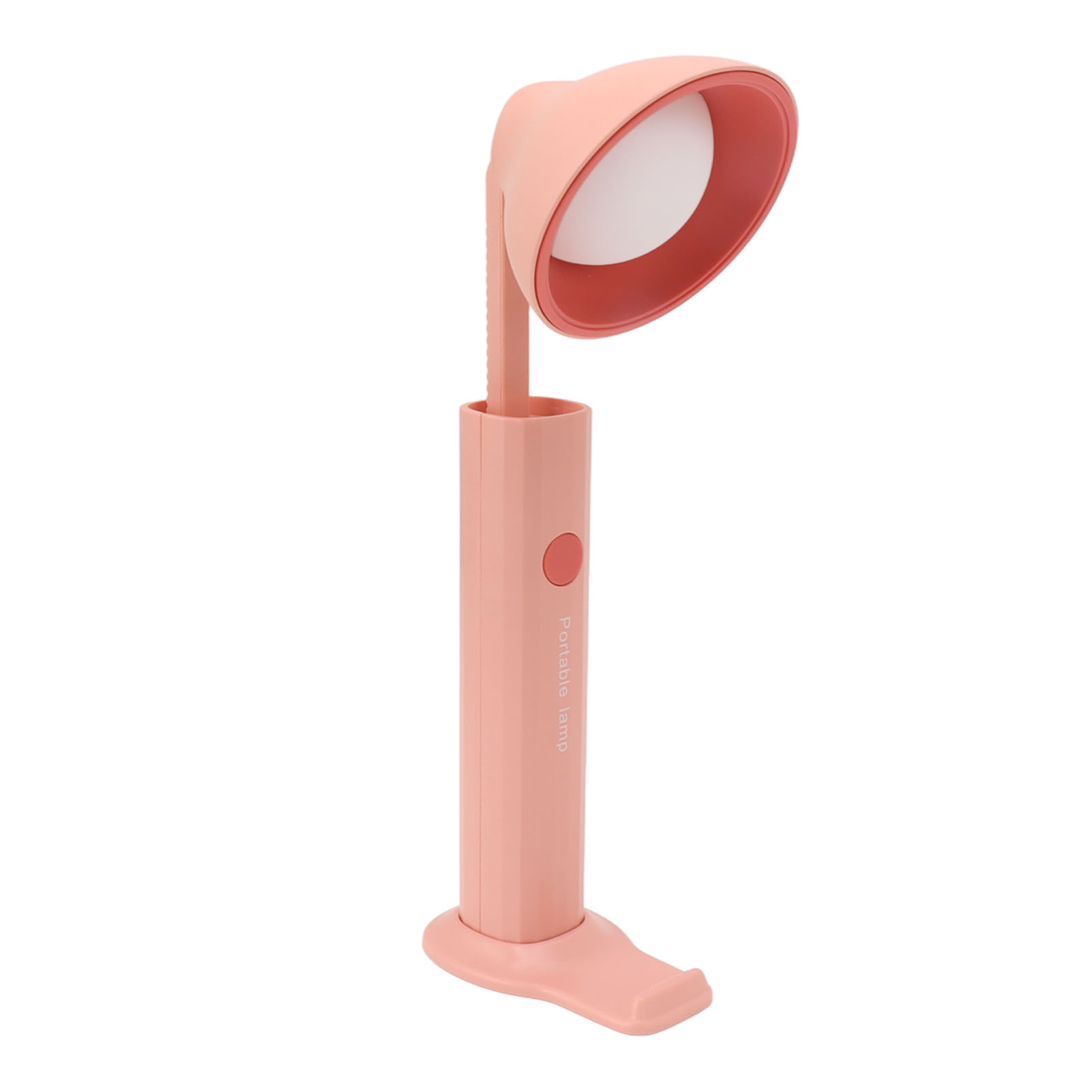 Tragbare, Faltbare Led-schreibtischlampe Mit Magnetischer Taschenlampe, 3 Farbtemperaturen, Rundem Ständer, Rot