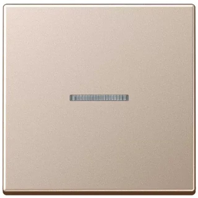 Jung Wippe 1fach Mit Lichtleiter, Serie A, Champagner A590ko5ch