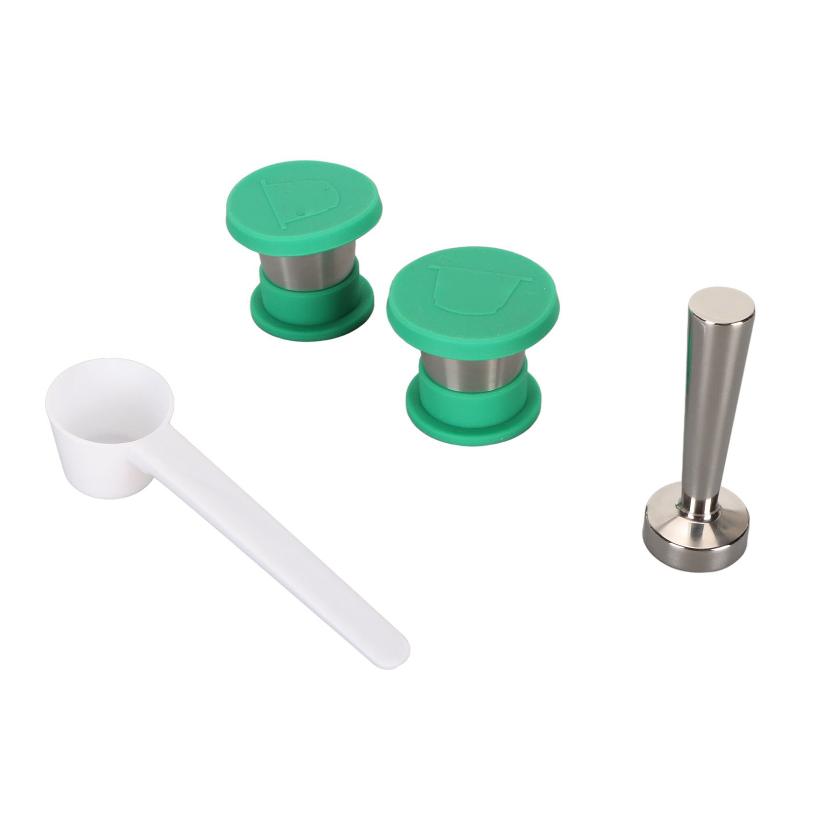 Set Mit 2 Wiederverwendbaren Edelstahl-kaffeekapseln, Kompatibel Mit Espressomaschinen, Nachfüllbare Metallkapseln, Permanenter Kaffeefilter, Papierlos, Umweltfreundlich Und Langlebig.