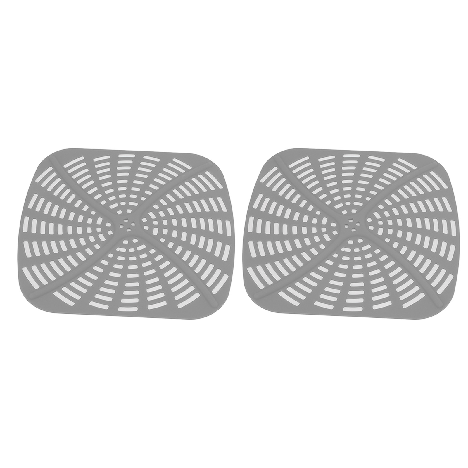 Wiederverwendbarer Frittierkorb Aus Silikon, 2-teilig, Kratzfeste Matte Für Ninja Foodi Ag301, Grau