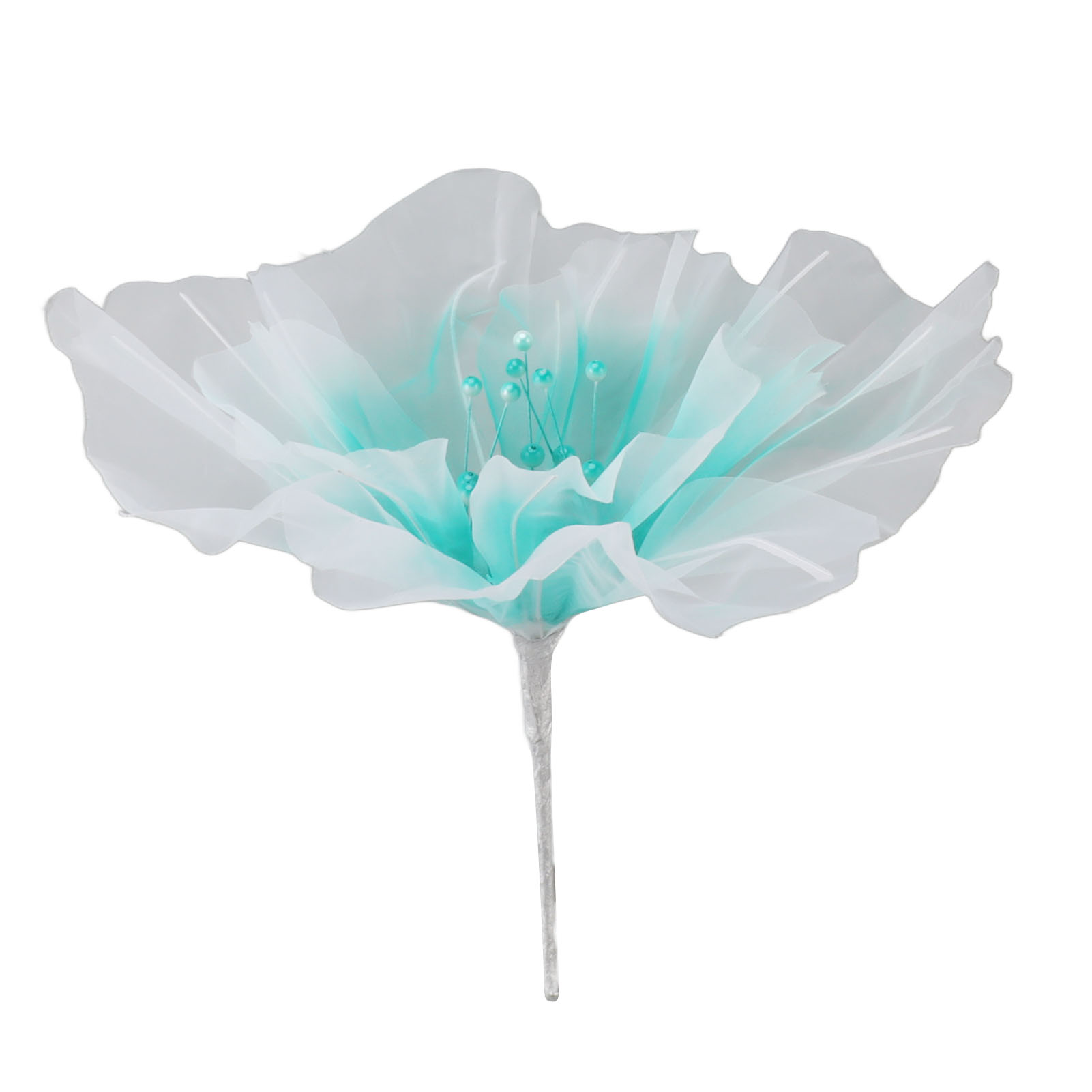 50 Cm Großer Organza-blumenhintergrund, Zarte Blüten In Leuchtenden Farben, Wiederverwendbar, Handgefertigt, Für Hochzeits- Und Familienfotografie, Grün