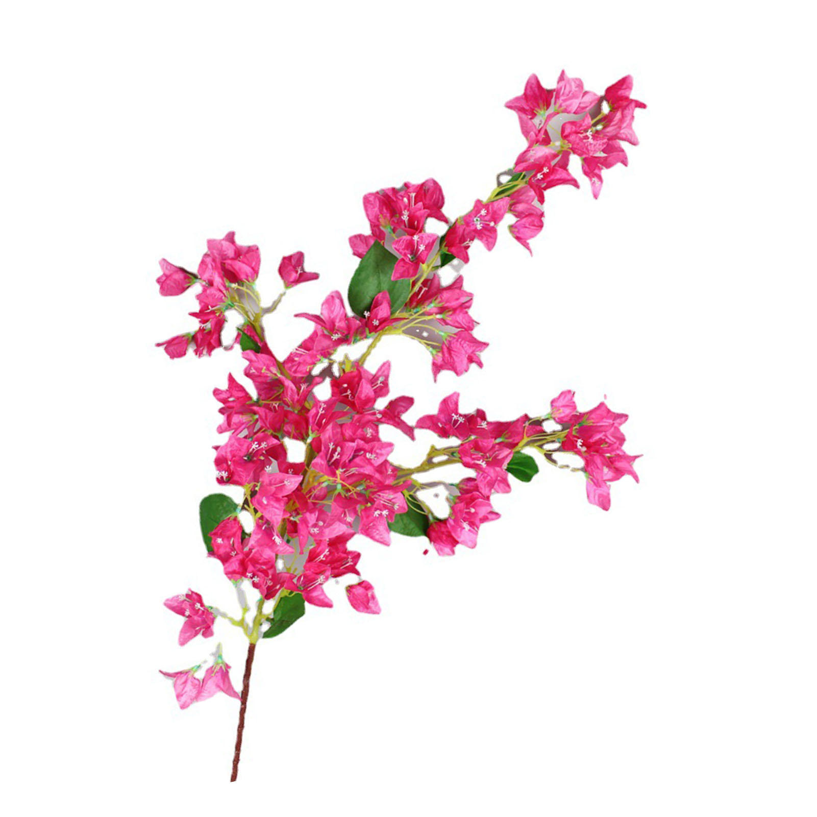 Künstlicher Bougainvillea-zweig, 120 Cm, Aus Seide, Künstliche Rosarote Blüte, Drahtstiel, Hochzeitsdekoration
