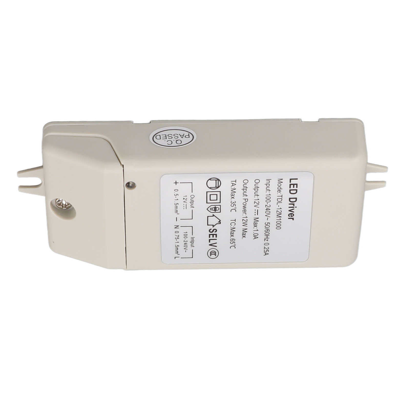 12-w-gleichstrom-led-netzteil, 12 V, 1 A, Konstantstromtransformator Für Led-streifen, Wechselstromeingang 100–240 V, Tdl 12m1000