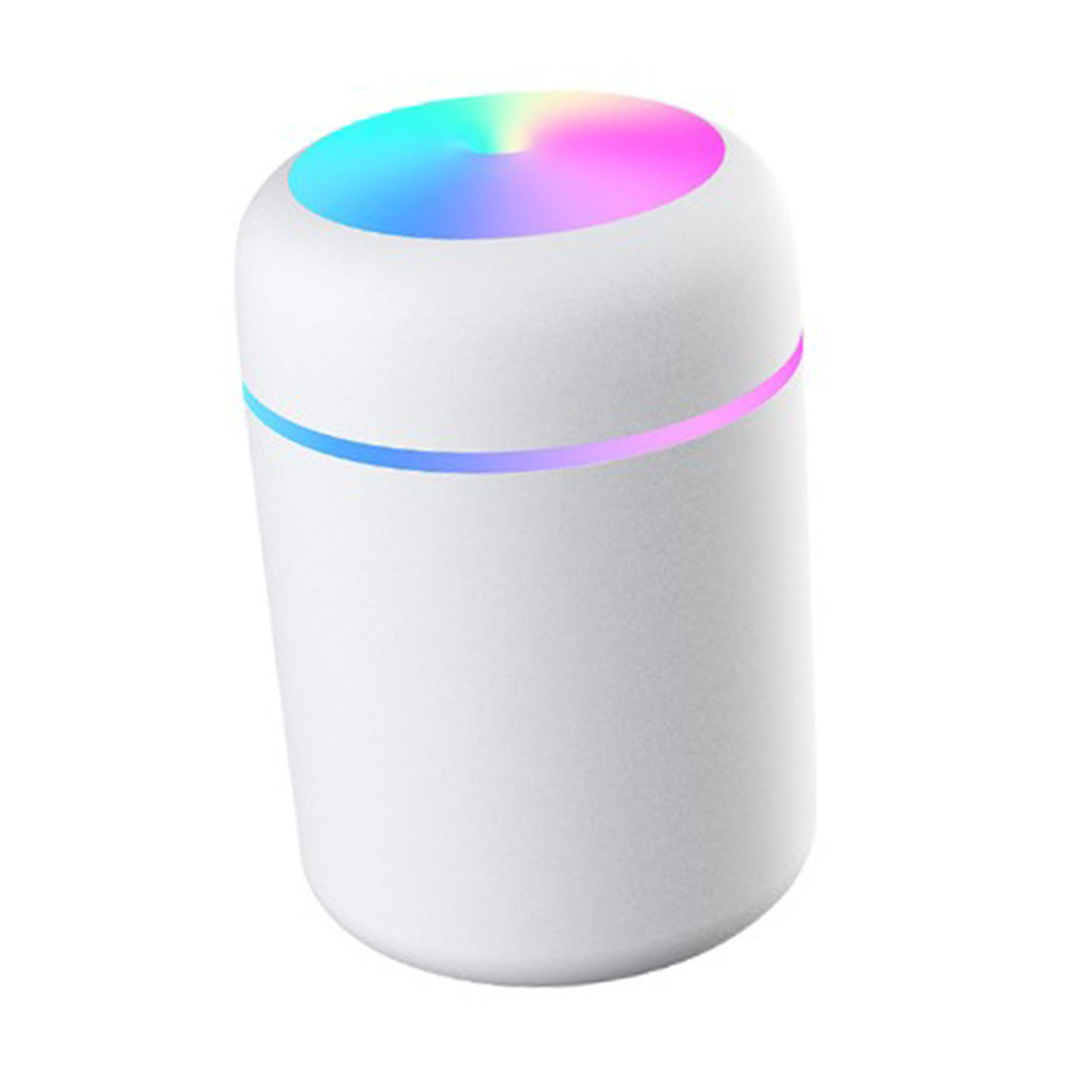 300-ml-ultraschall-luftbefeuchter, Farbiger Becher, Usb-kaltnebel-sprühgerät, Mini-auto-luftreiniger, Weiß