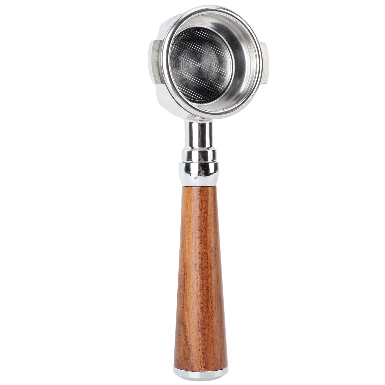 Der Bodenlose 58-mm-siebträger Mit Holzgriff Ist Kompatibel Mit Den Maschinen Expobar E61, Flair 58, Sanremo Und Faema Tracwood Und Garantiert Eine Perfekte Extraktion. Ein Professionelles, Langlebige