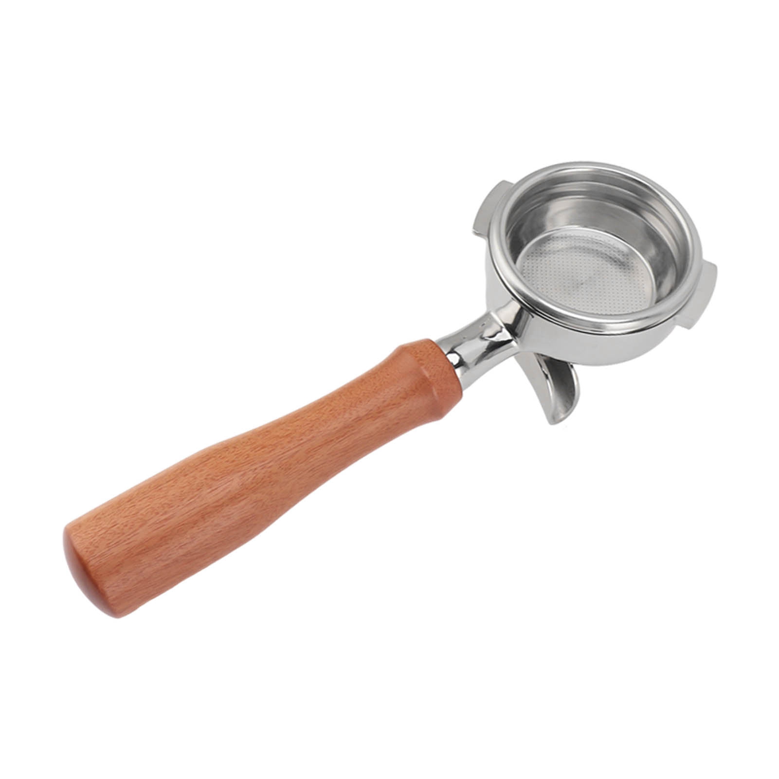 Siebträger 58 Mm Edelstahl, 2 Ohren, Abnehmbarer Filterhalter Mit Holzgriff, Doppelauslauf Für Nuova Kaffeemaschine, Modell 4.