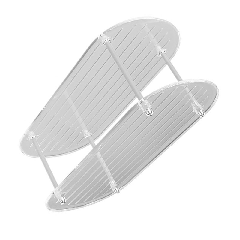 2-stöckiger Schminktisch-organizer, Vielseitige Badezimmeraufbewahrung, Kompaktes Kosmetikregal, Maße 15 X 30 X 20 Cm, Einzelverpackung.