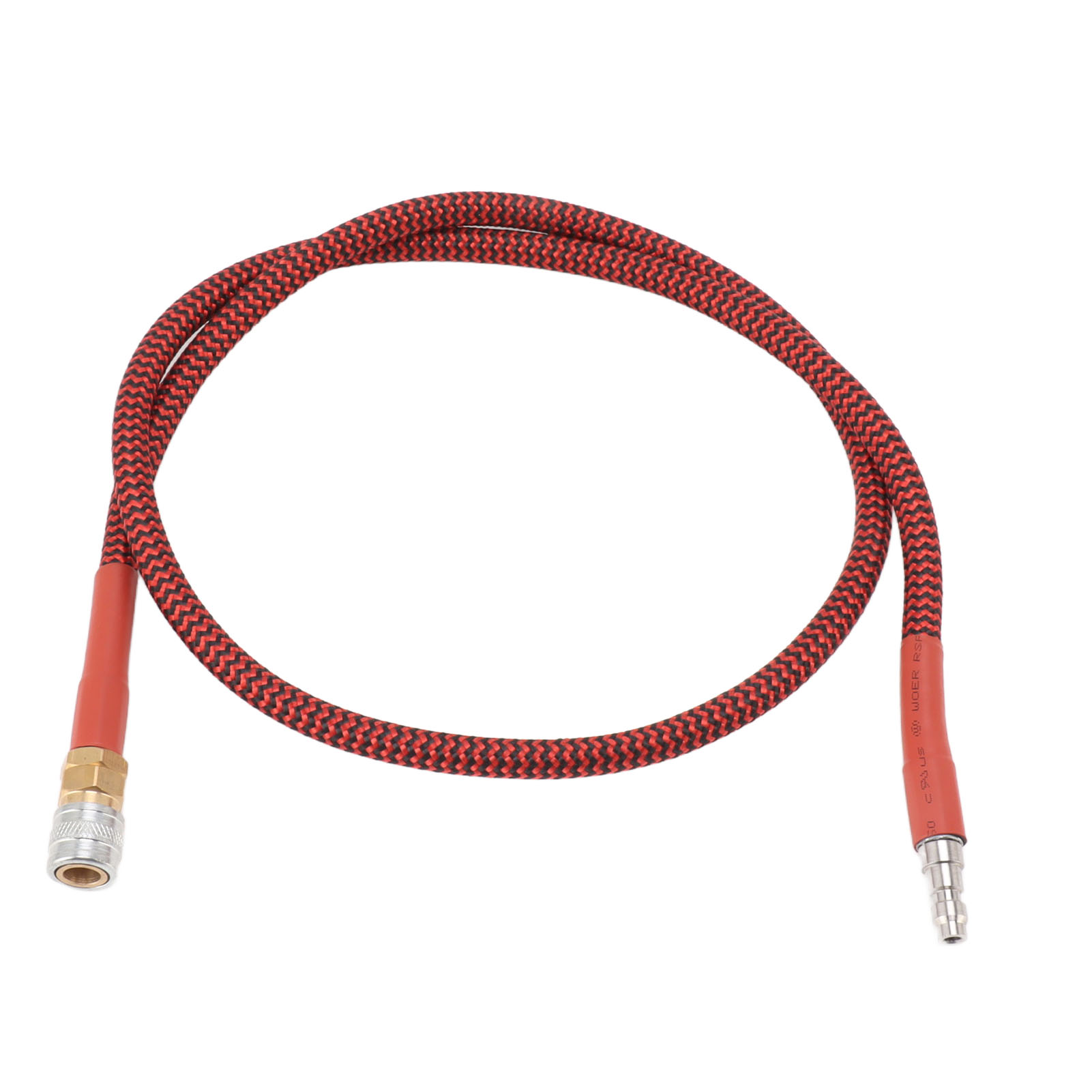 Mm, 90 Cm Co₂-füllschlauch, Niederdruck, Auslaufsicher, Rot/schwarz Gewickelt Für Co₂-zylinder