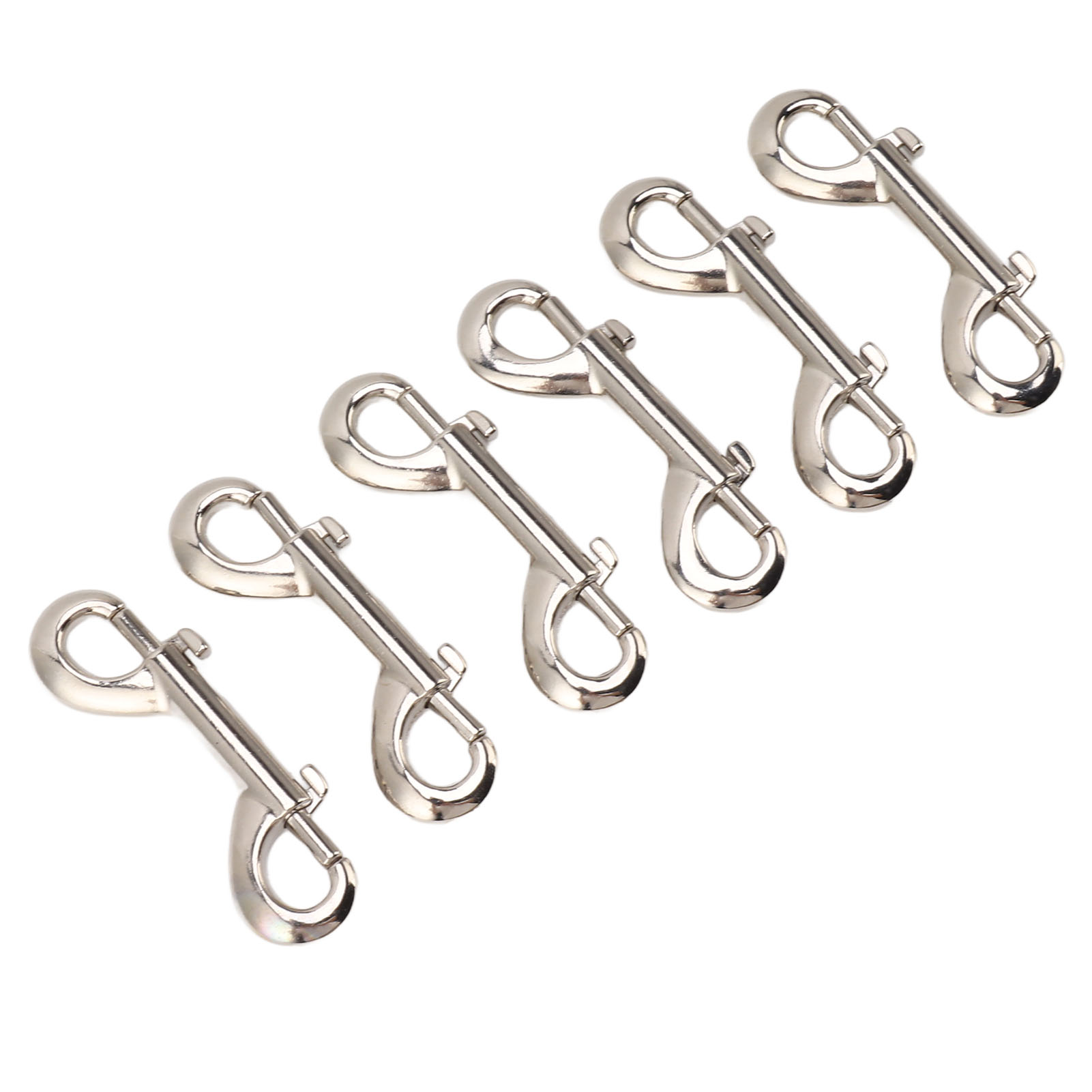 Set Mit 6 Robusten, Doppelseitigen Haken Aus Zinklegierung, Metall-karabinerhaken Für Hundeleinen, Schlüsselanhänger, Pferdegeschirre, Garagentore