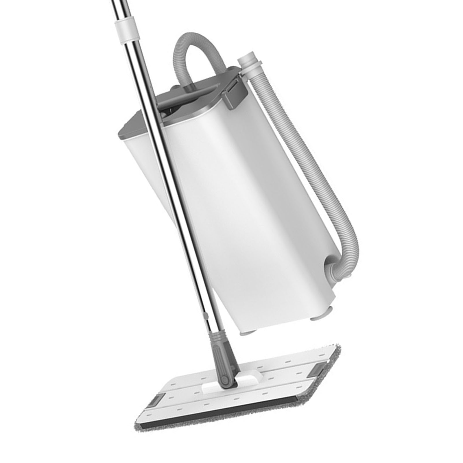 40 Cm Breiter, Freihändiger Flachmopp Mit 3 Wischtüchern, Nass- Und Trockenreinigung Von Böden, Hochleistungs-wasserabzieher, Verstärktes, Verdicktes Eimersystem Für Parkettböden, Effiziente Reinigung