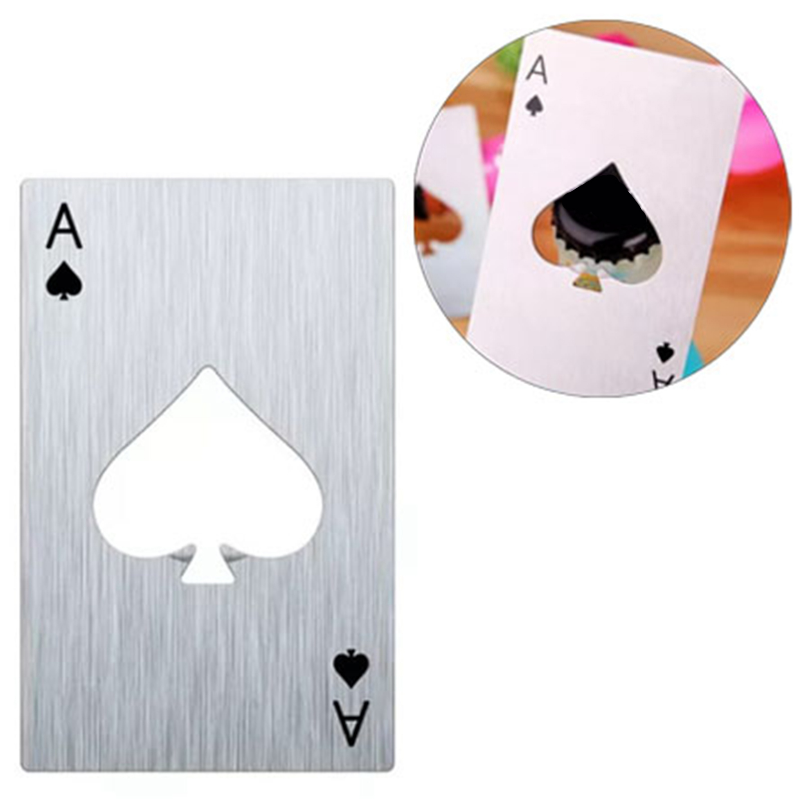 20 Stück Flaschenöffner In Form Von Pokerkarten Und Assen Aus Edelstahl Für Barpartys