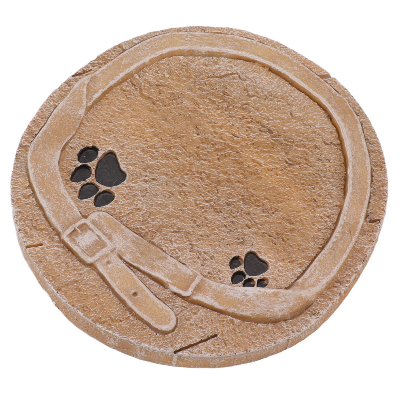 Gedenkstein Für Haustiere Mit Pfotenabdruck, Zierband, Diy-harz, Personalisierte Beschriftung, Grabstein Für Hunde Und Katzen, Sandgelb