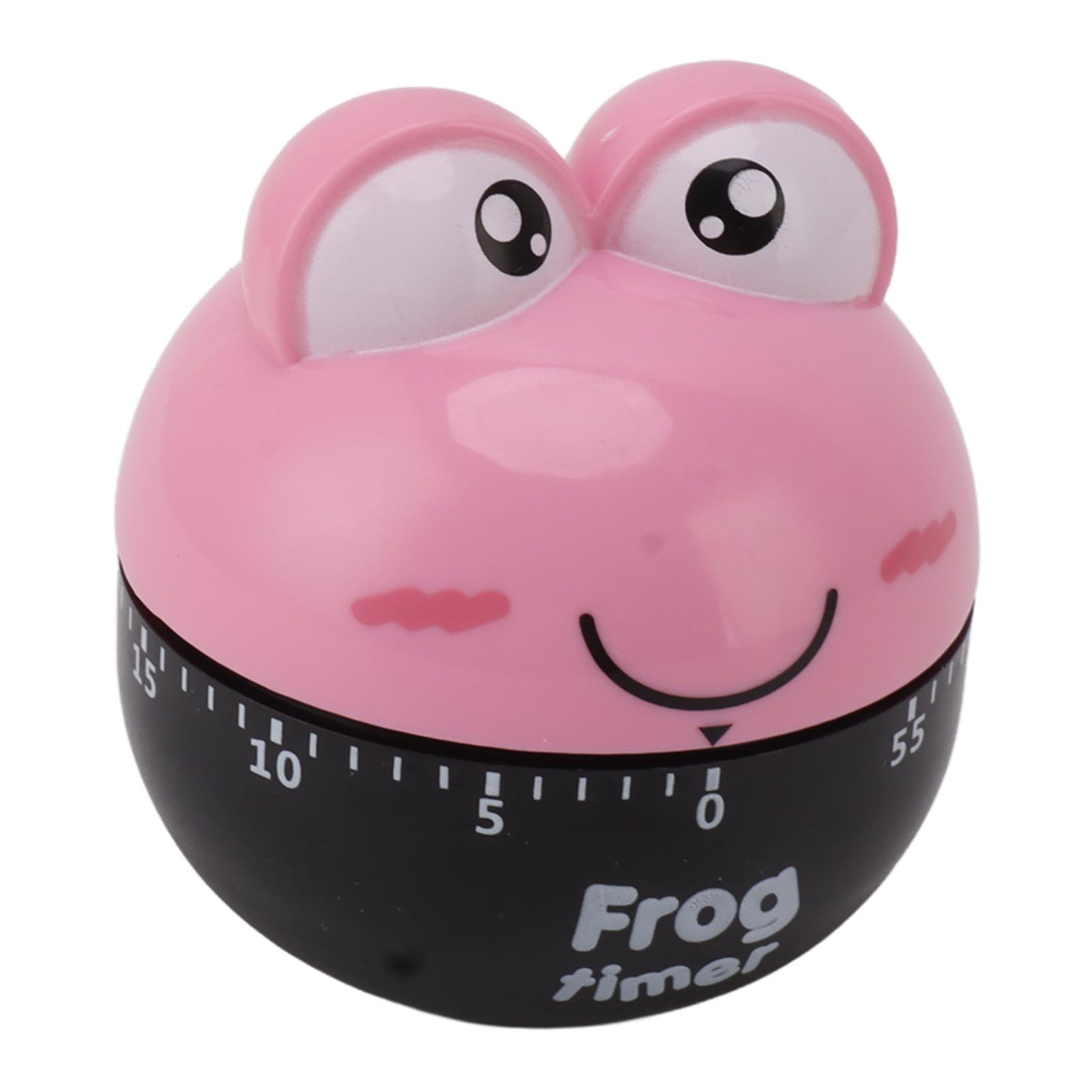 Mechanischer Küchentimer (60 Minuten), Hochpräzise, Einstellbar, Rosa, Für Küche Und Arbeitszimmer, Cartoon-tischtimer