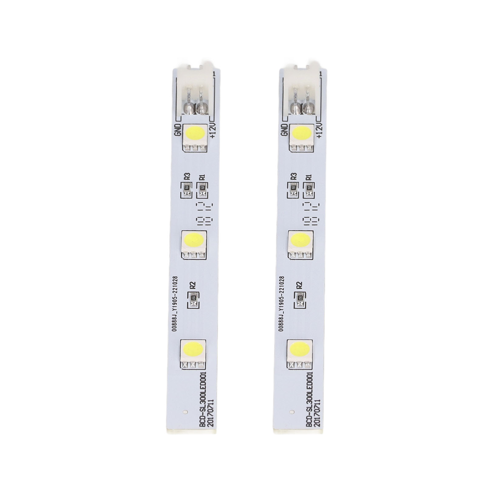 2-teiliger Led-streifen Für Kühlschränke, Weiß, Led-gefrierschrankbeleuchtung, Sanftes Licht, Kompatibel Mit Electrolux Bcd Sl300led001, 12 V Dc