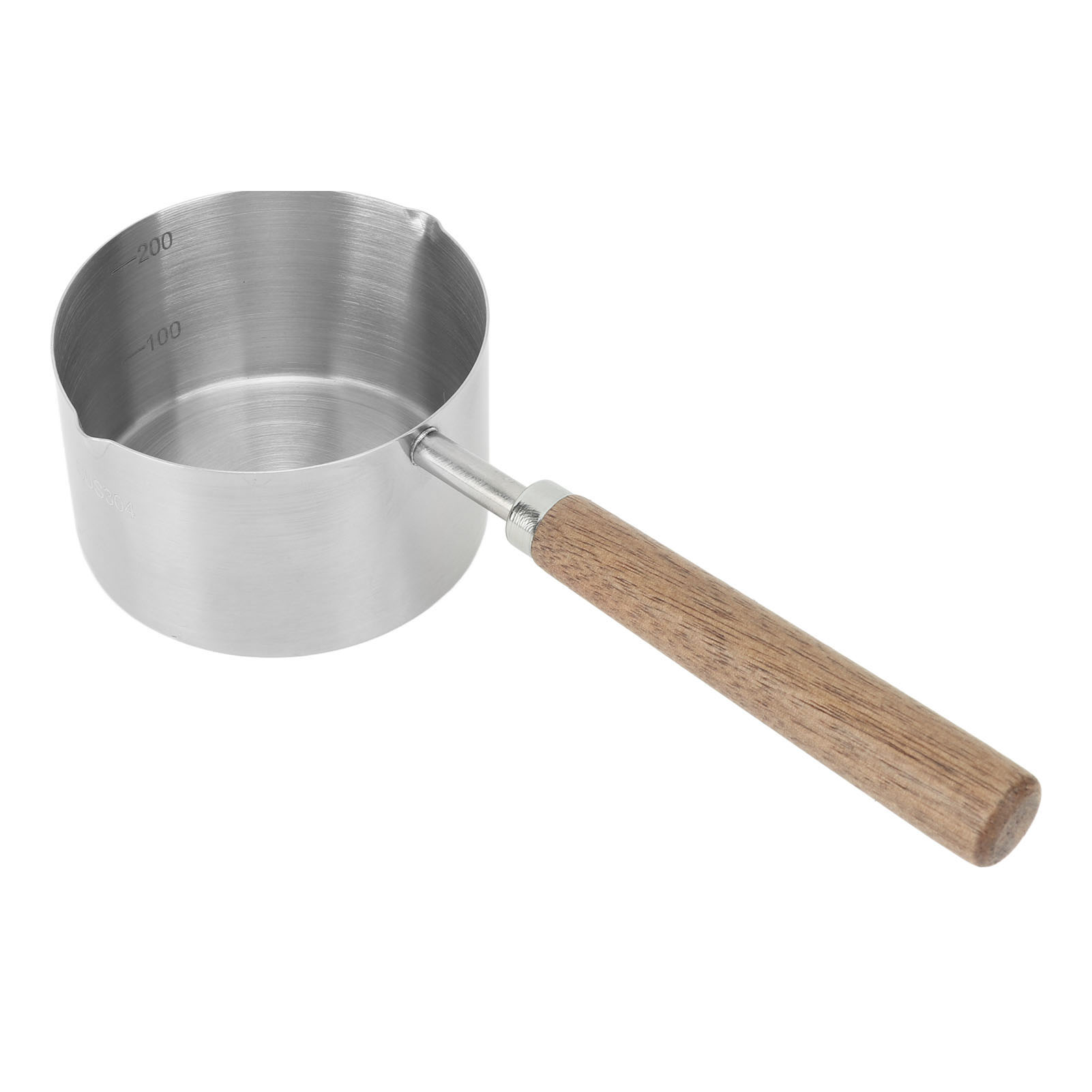 Mini-edelstahltopf 304 Mit Hitzebeständigem, Rutschfestem Griff, Tragbarer Milch- Und Butterwärmer, 200 Ml