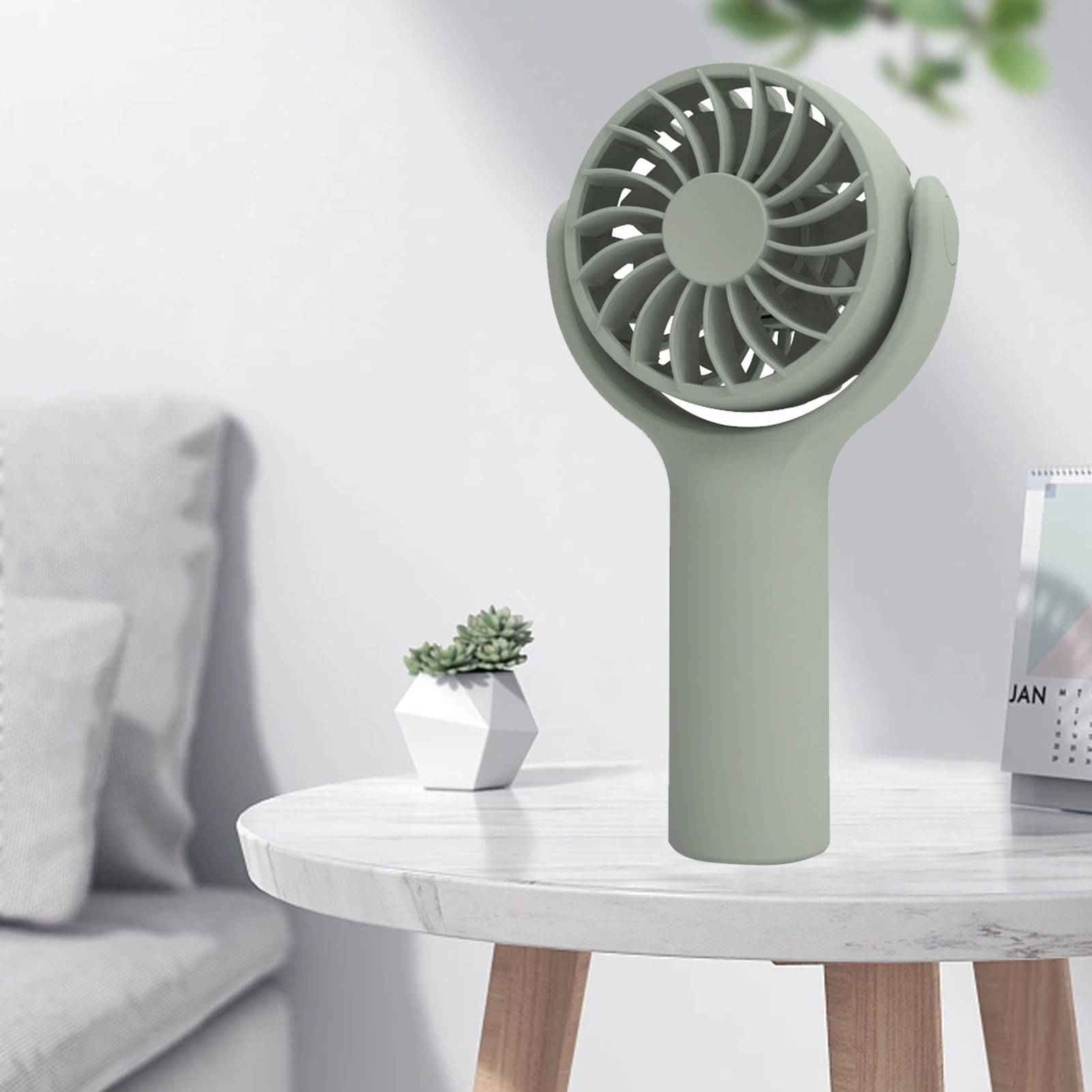 Mini-tragbarer Multifunktionsventilator Mit Leiser Funktion, 3 Geschwindigkeitsstufen, Starker Luftstrom, Kleiner Tischventilator Für Zuhause, Reisen Und Outdoor-aktivitäten, Umweltfreundlich
