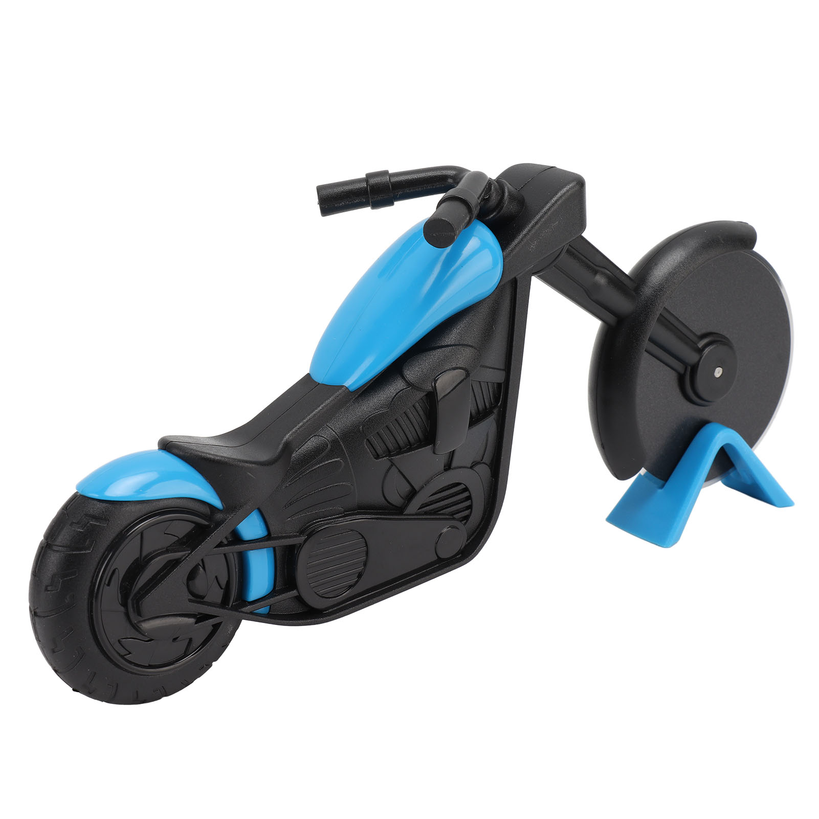 Pizzaschneider/teigroller Aus Edelstahl In Motorradform Für Die Heimische Küche, Blau