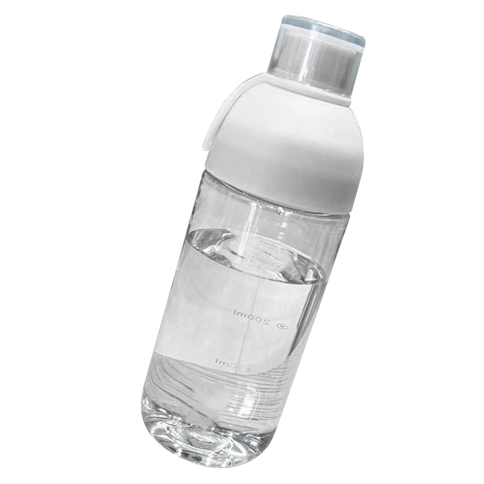 Hitzebeständiger Pc-becher, Tragbarer Becher Mit Messskala Und Filter, Weiße Wasserflasche Für Zu Hause Und Unterwegs, Praktischer Griff, 500 Ml
