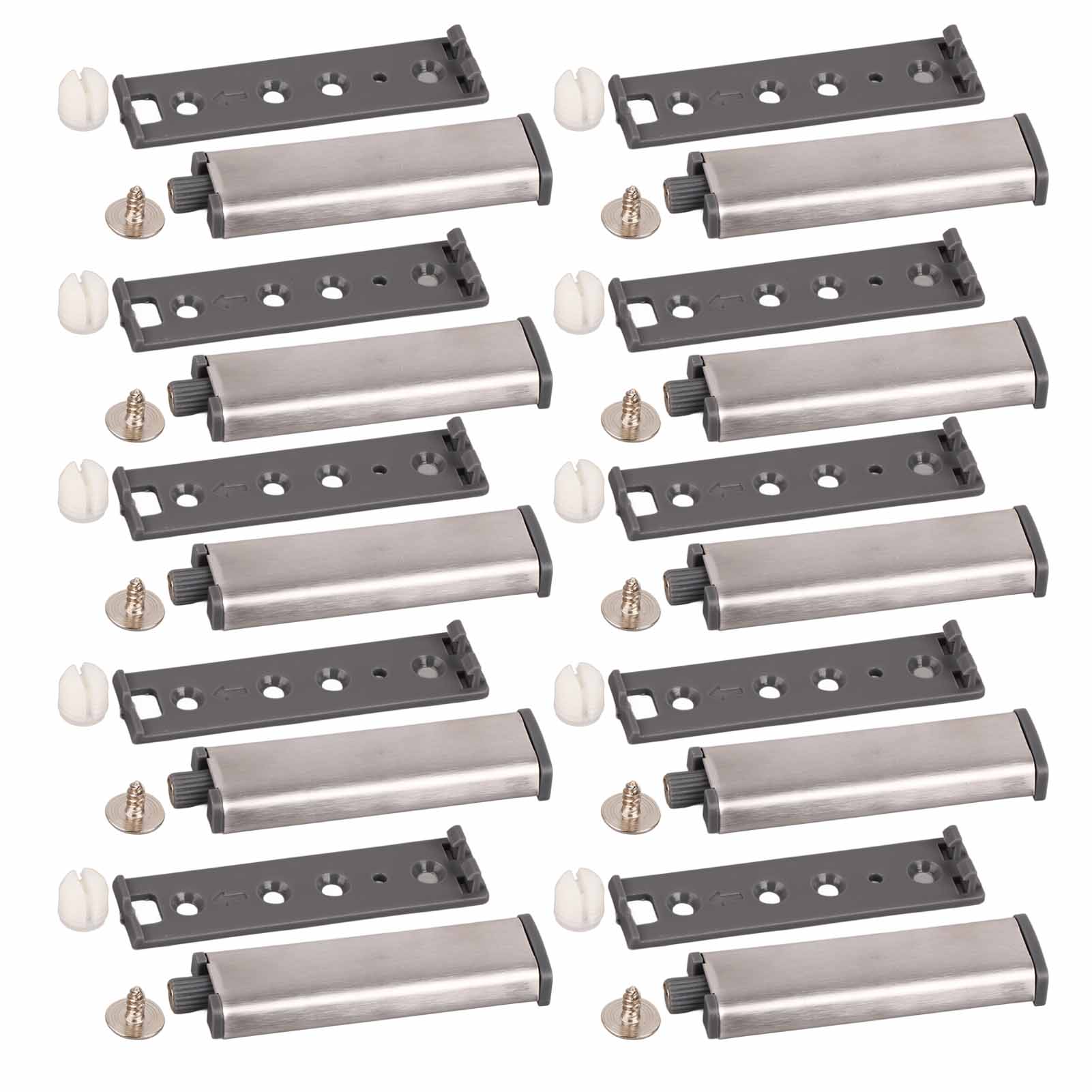 10 Stück Magnetische Schranktürriegel Aus Edelstahl Mit Druckknopf Und Rückschlagsicherung – Küchenzubehör