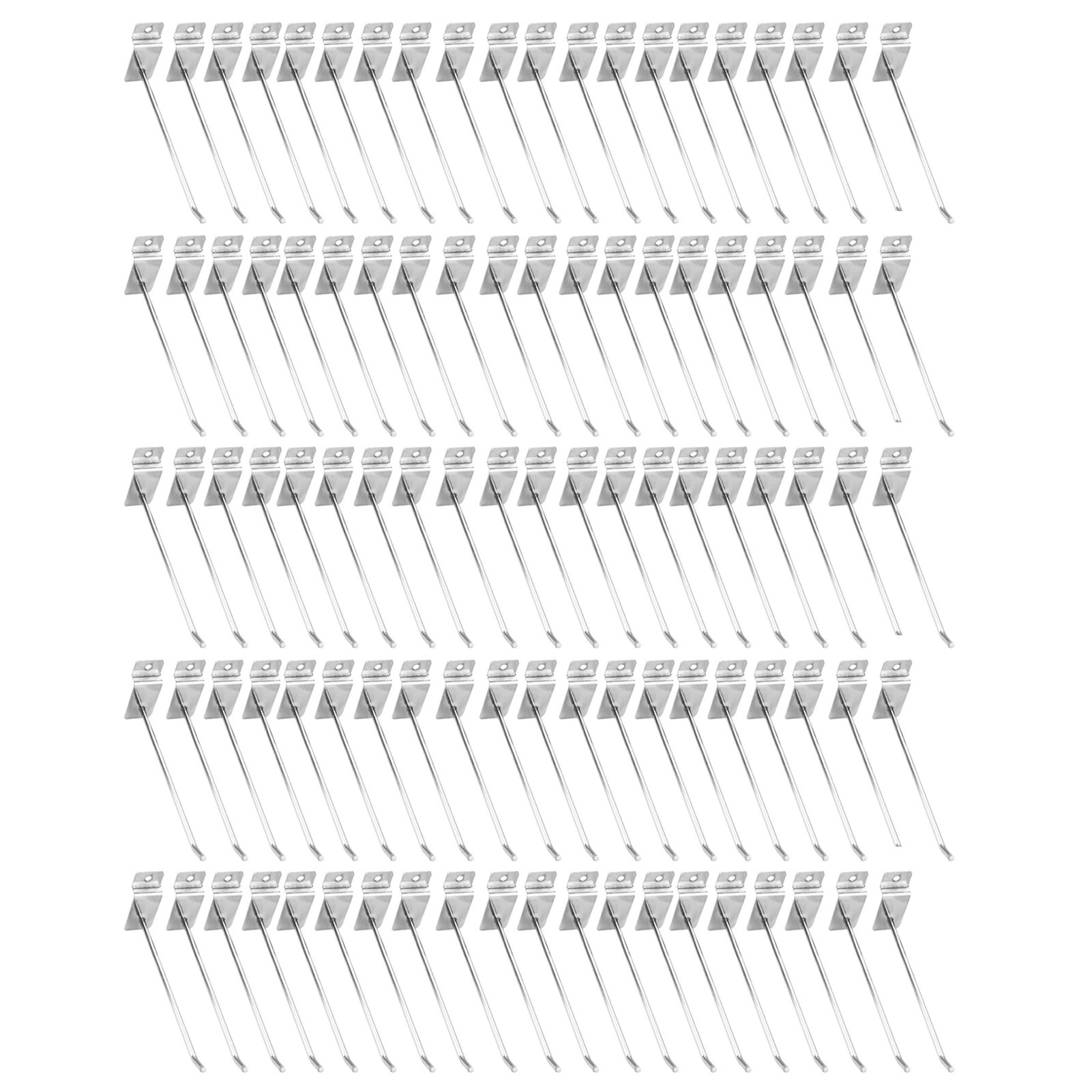Packung Mit 100 Geschlitzten Haken Aus Aluminiumlegierung, 15 Cm, 4 Mm, Universelle Präsentationshaken Für Supermärkte, Schreibwarengeschäfte Und Lebensmittelgeschäfte