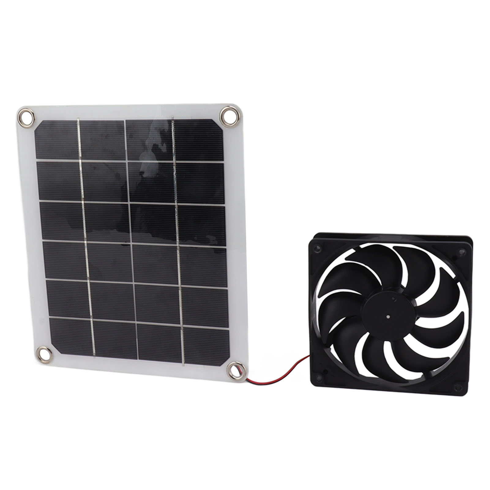 10-w-solarventilator Für Tierheim, Wohnmobil, Gewächshaus – Wasserdichtes Solarpanel Mit Integriertem Luftabsauger